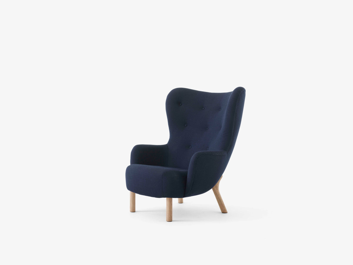 Sessel PETRA VB3 gepolstert mit Eichenbasis