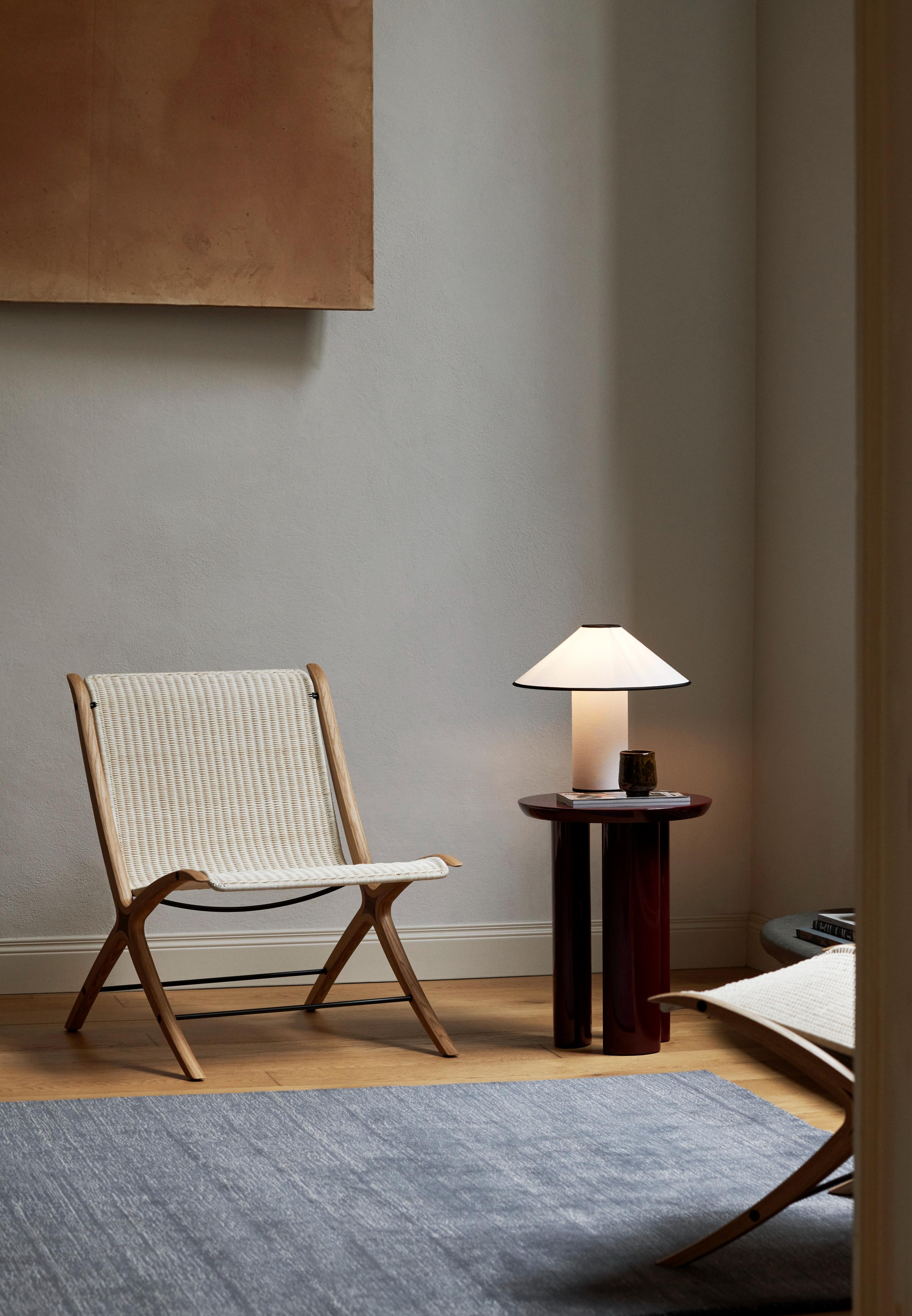COLETTE ATD6 Table Lamp in White with Black Finish