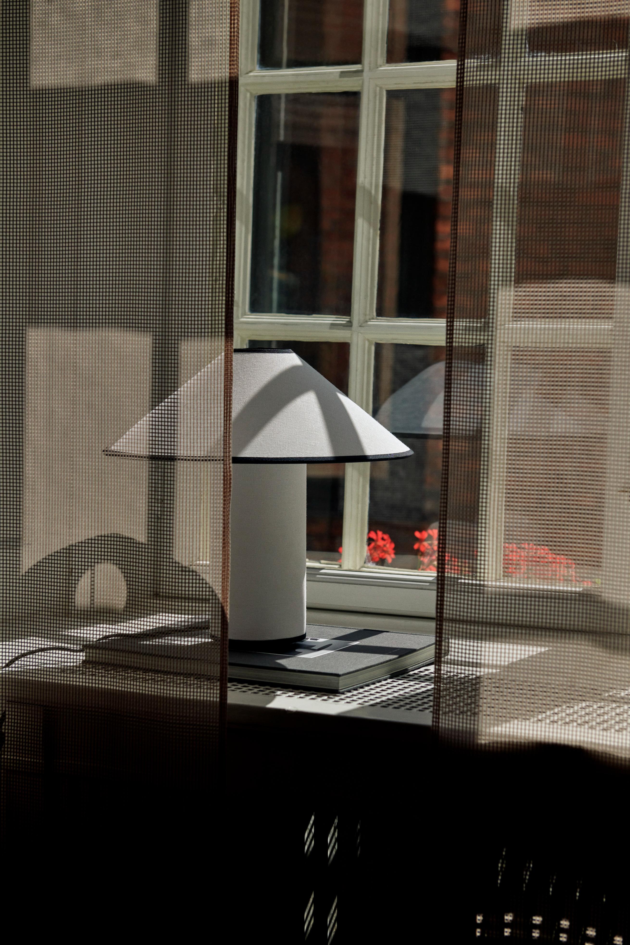 COLETTE ATD6 Table Lamp in White with Black Finish