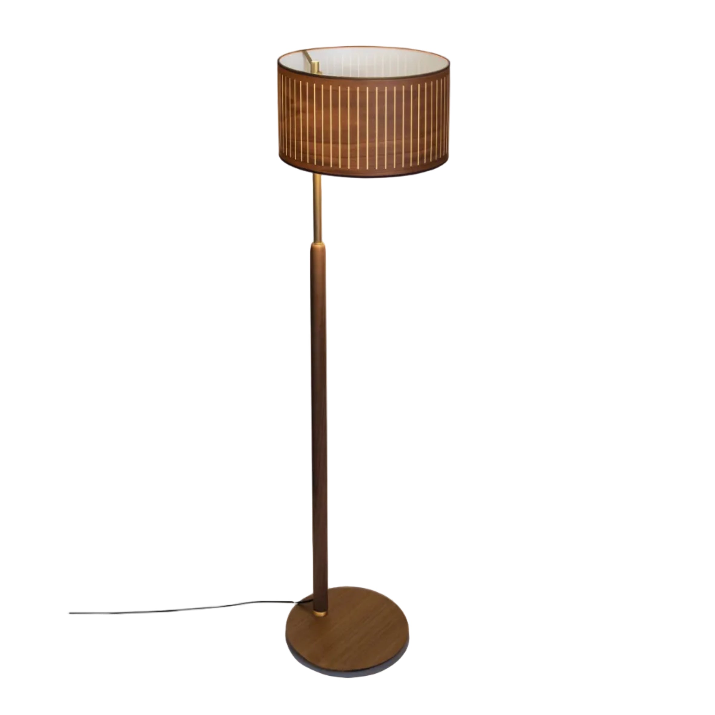 AUTUMN walnut wood floor lamp