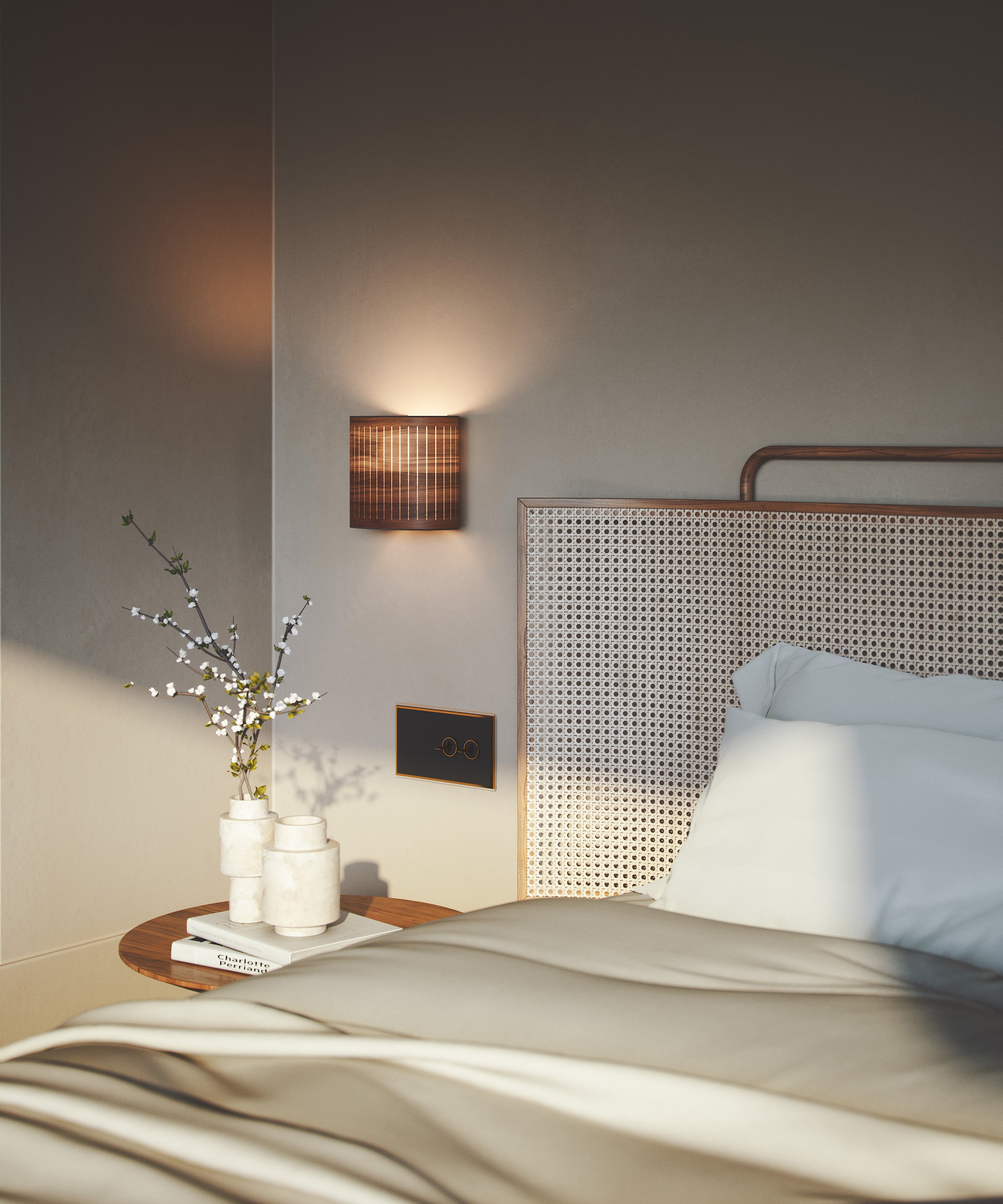 AUTUMN Wall Lamp Walnut Wood