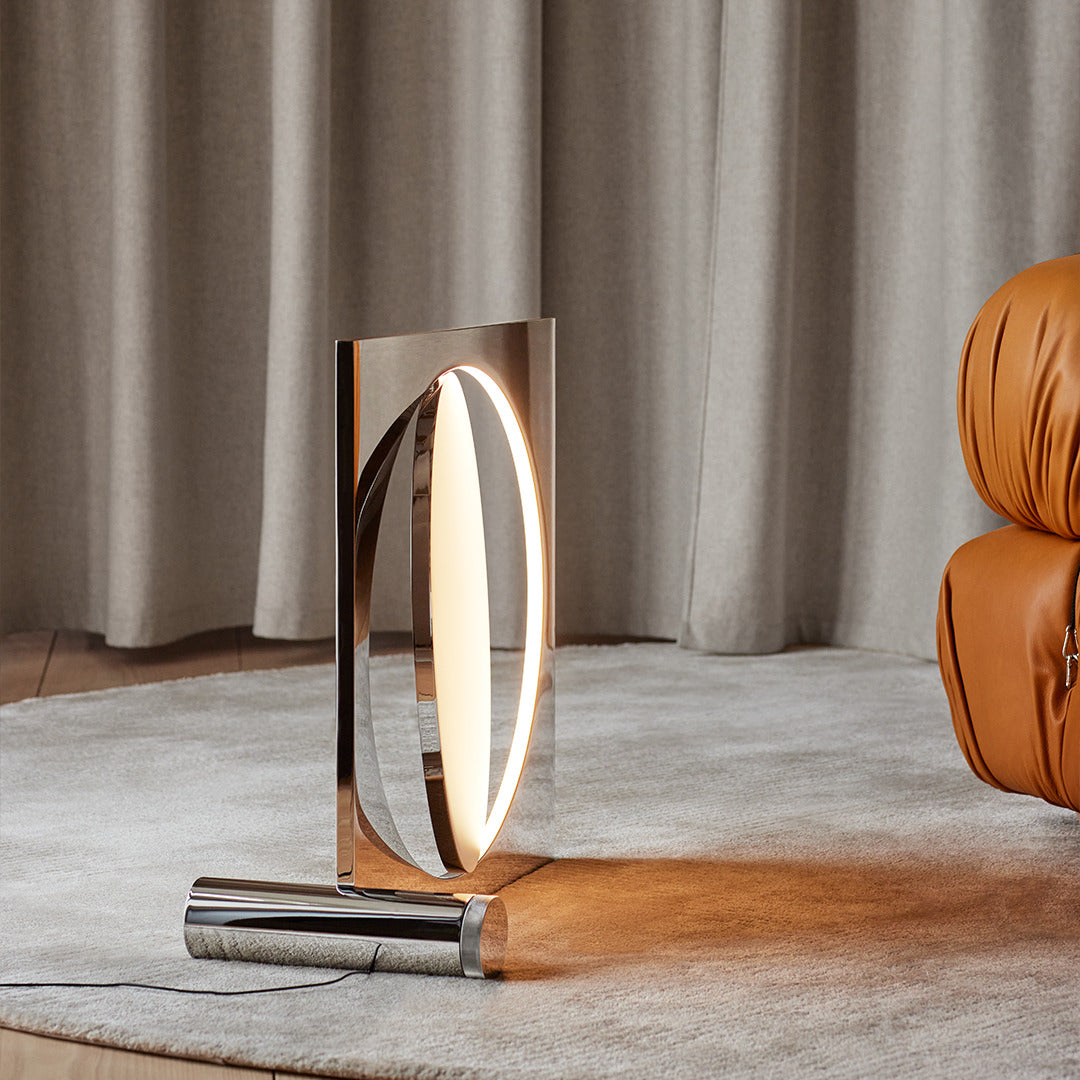 MOONSETTER chrome floor lamp