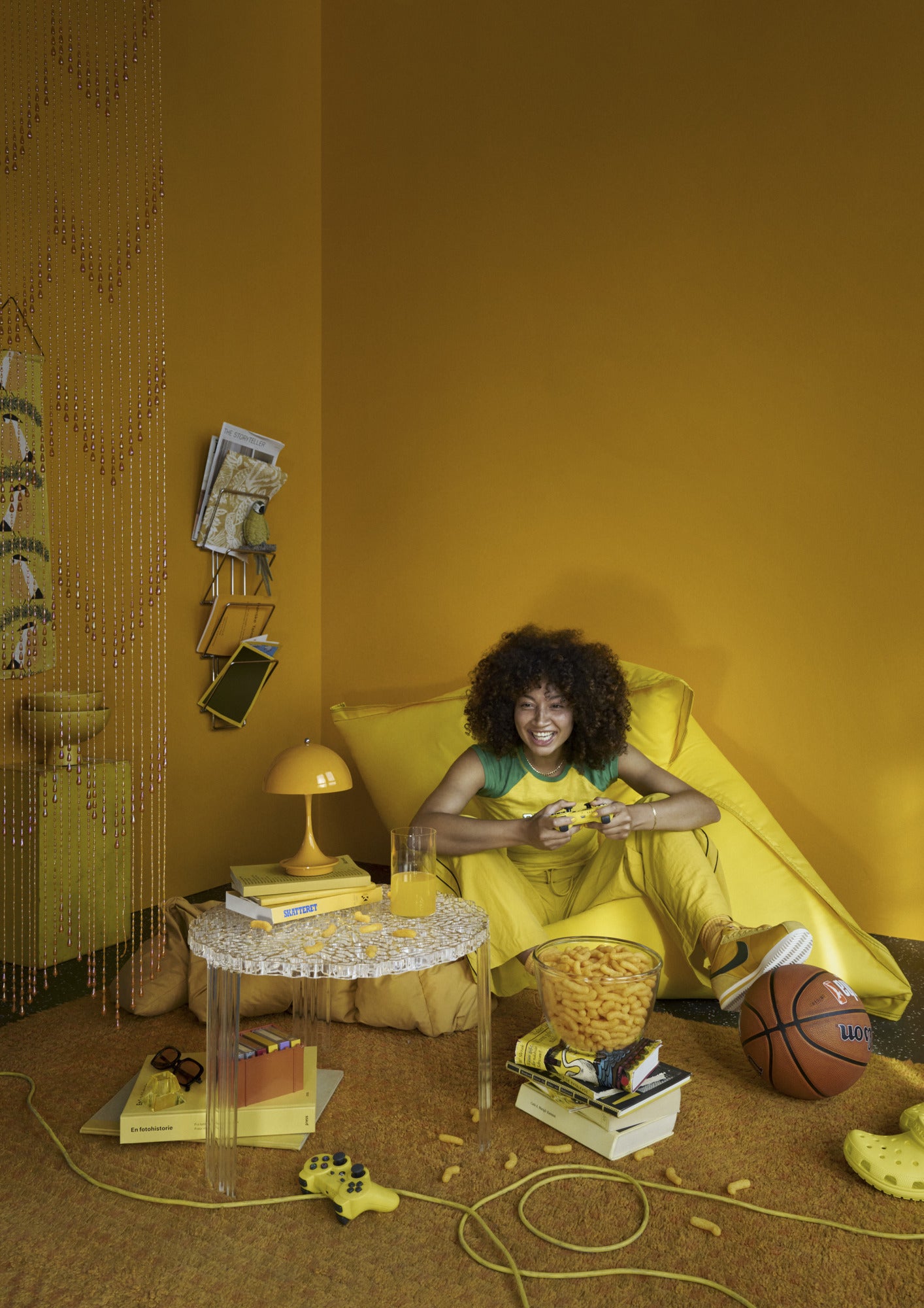 Portable lamp PANTHELLA 160 yellow