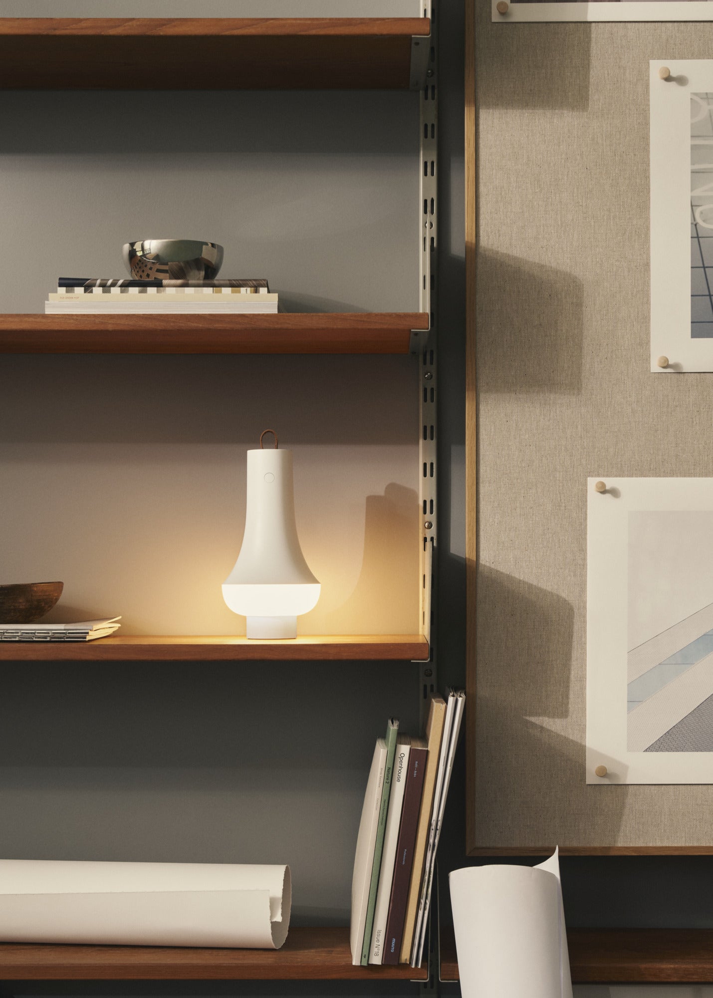 Tragbare Lampe TOMOSHI weiß