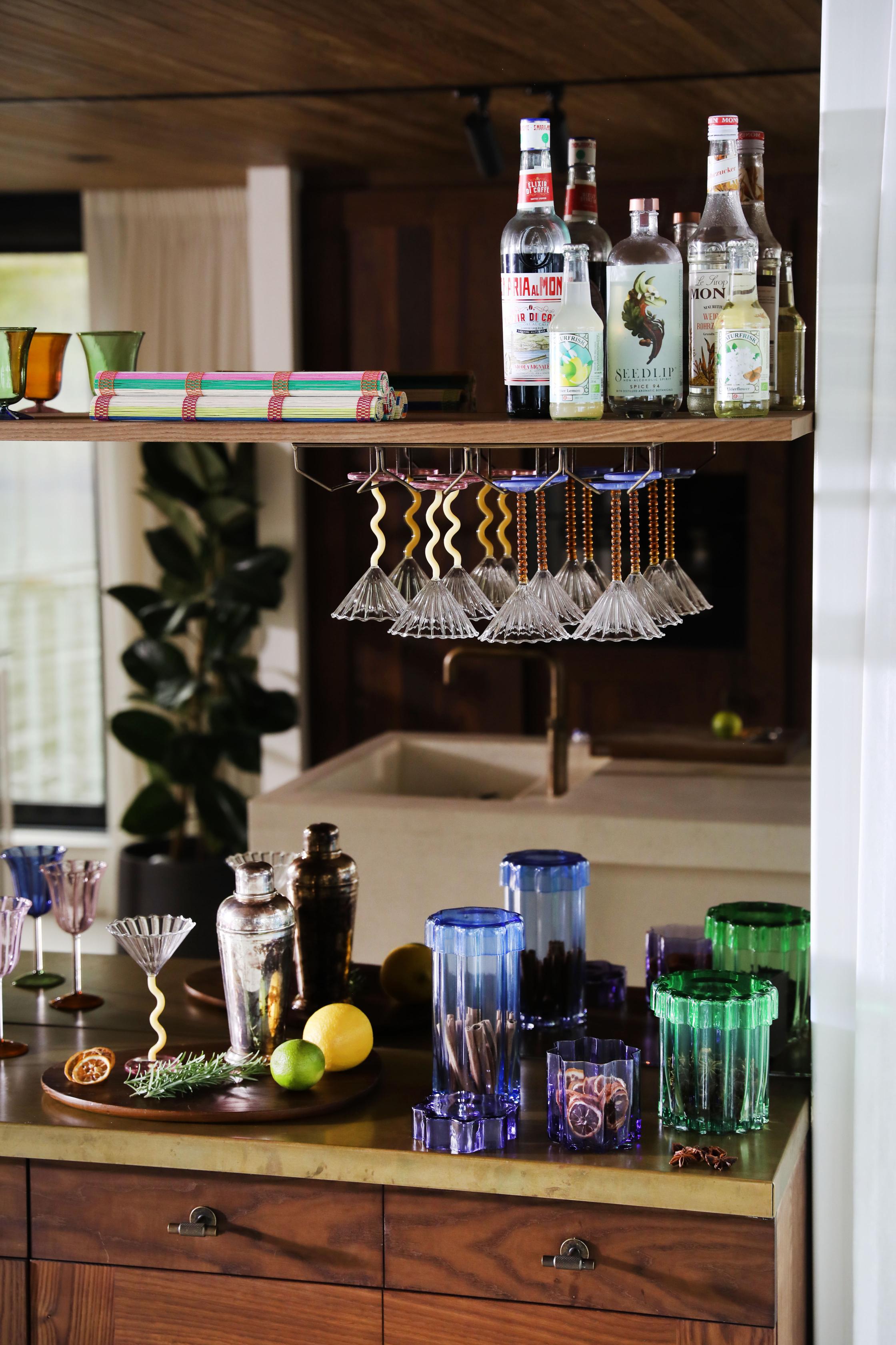 Glasbehälter mit Deckel ASTRAL blau