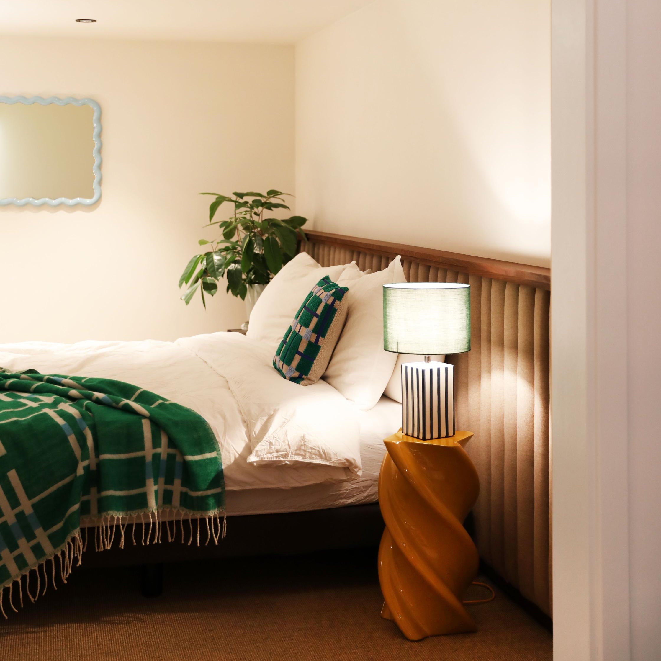 Pled PLANO beige with green and blue