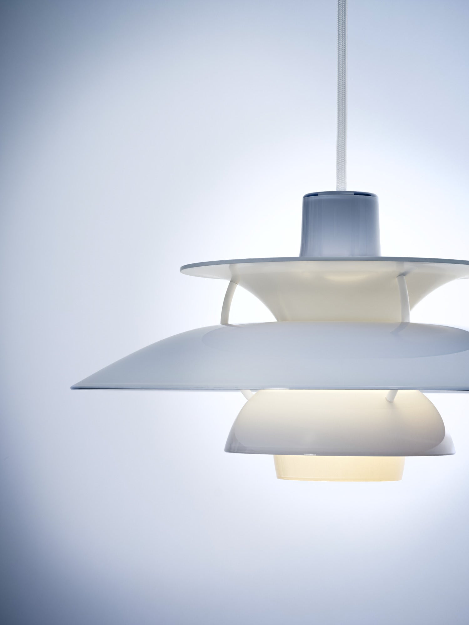 Lampa wisząca PH 5 OPAL błękitny