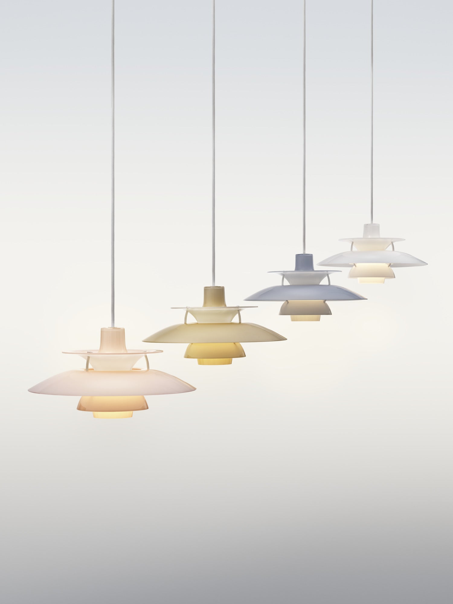 Lampa wisząca PH 5 OPAL biały