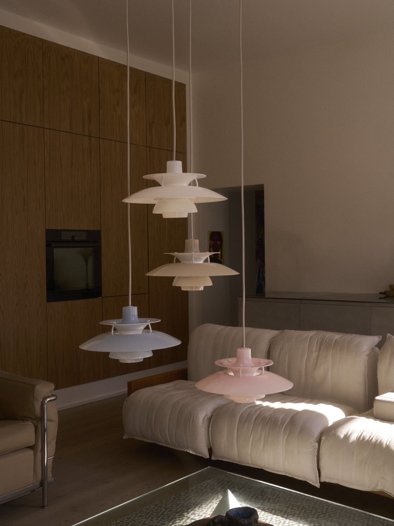 Lampa wisząca PH 5 OPAL beżowy