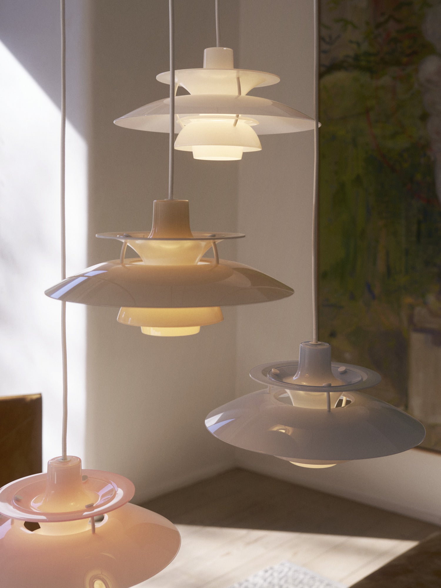 Lampa wisząca PH 5 OPAL beżowy