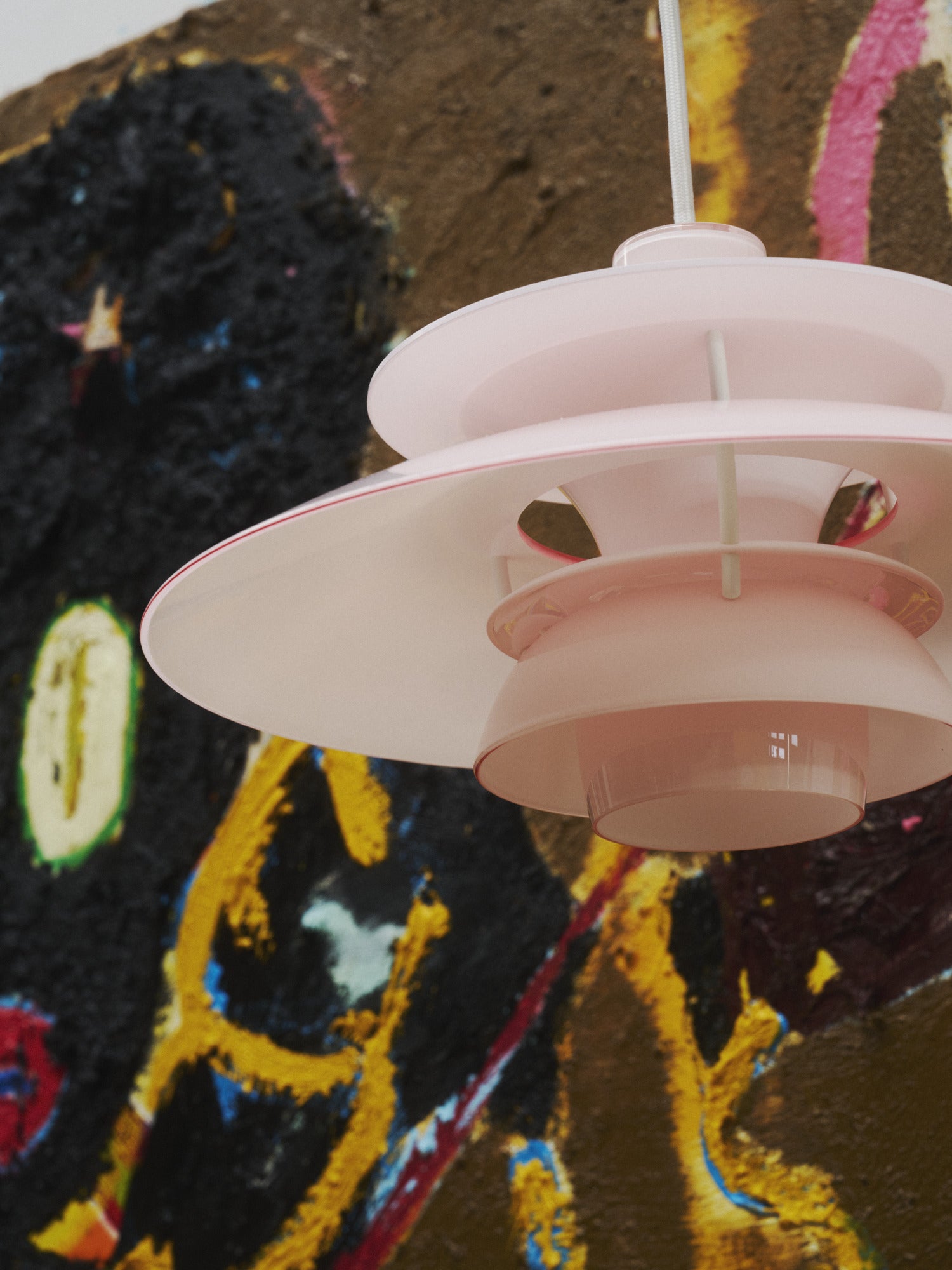 Lampa wisząca PH 5 OPAL jasnoróżowy