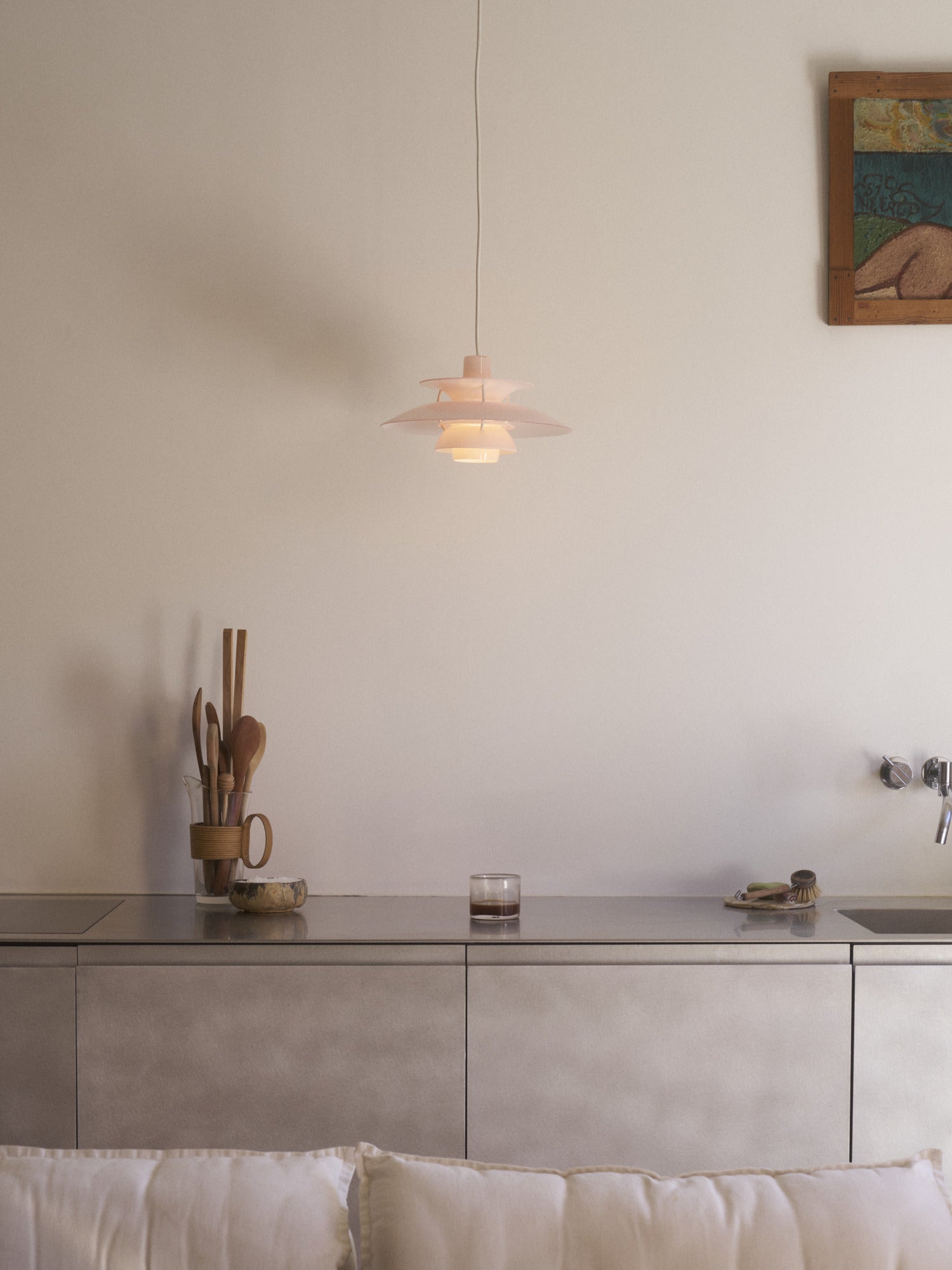 Lampa wisząca PH 5 OPAL jasnoróżowy