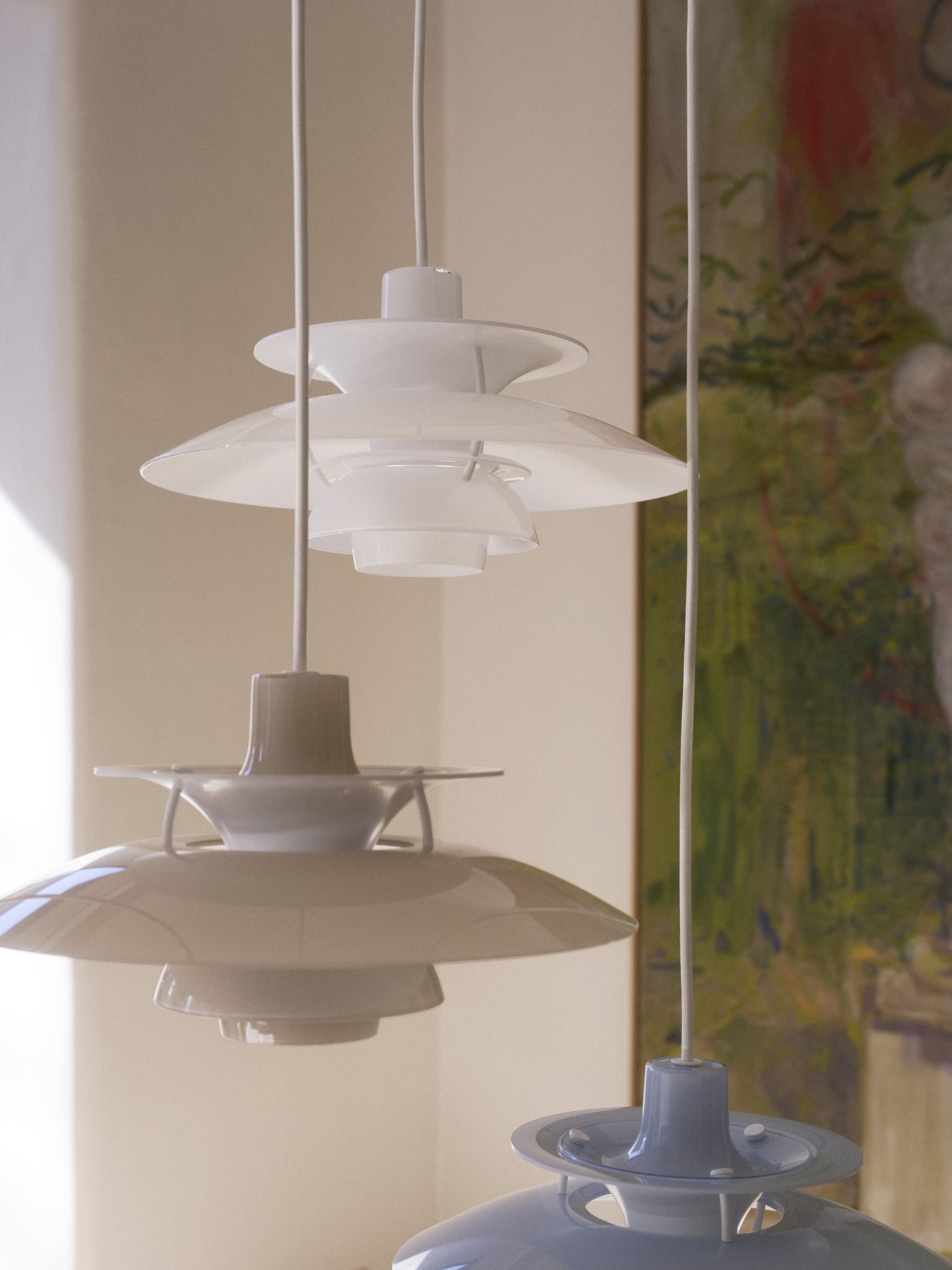 Lampa wisząca PH 5 OPAL biały