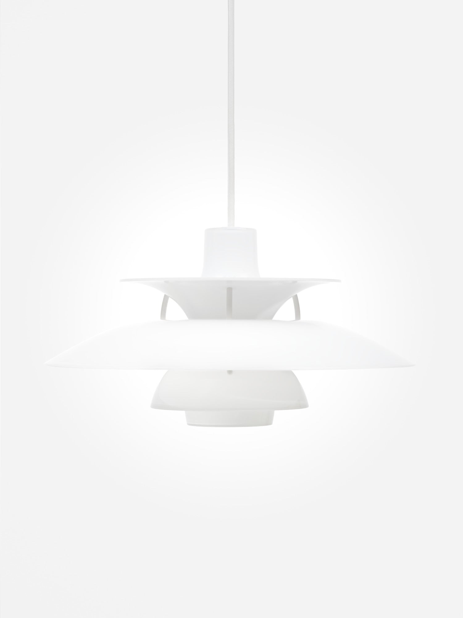 Lampa wisząca PH 5 OPAL biały