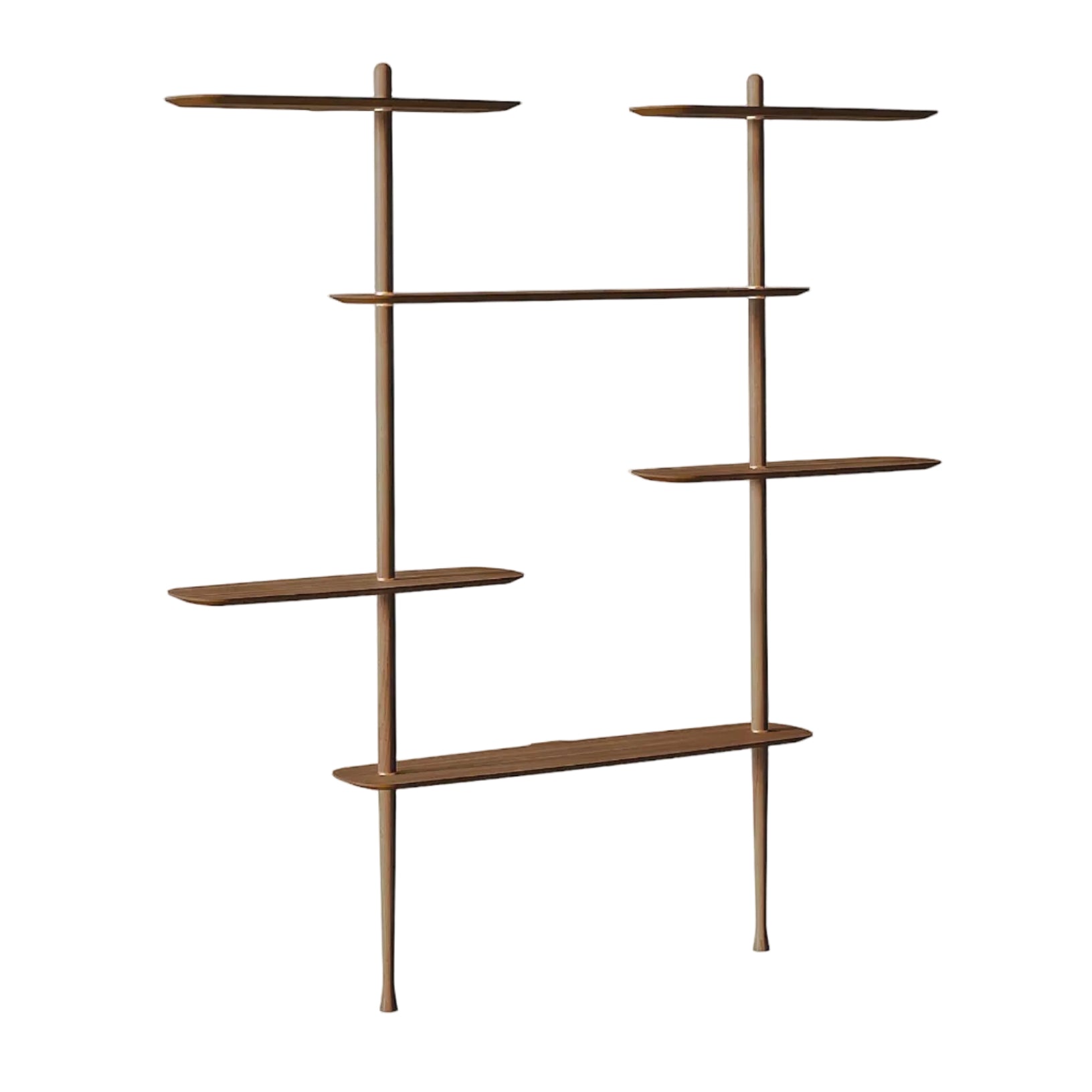 Wandregal AXIS 2 Nussbaumfurnier