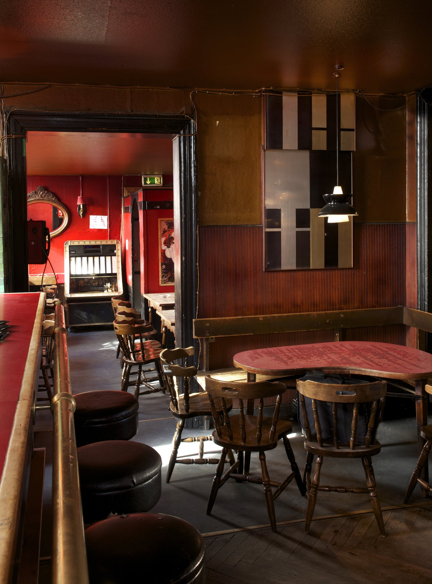 DOO-WOP pendant lamp white with dark gray finish