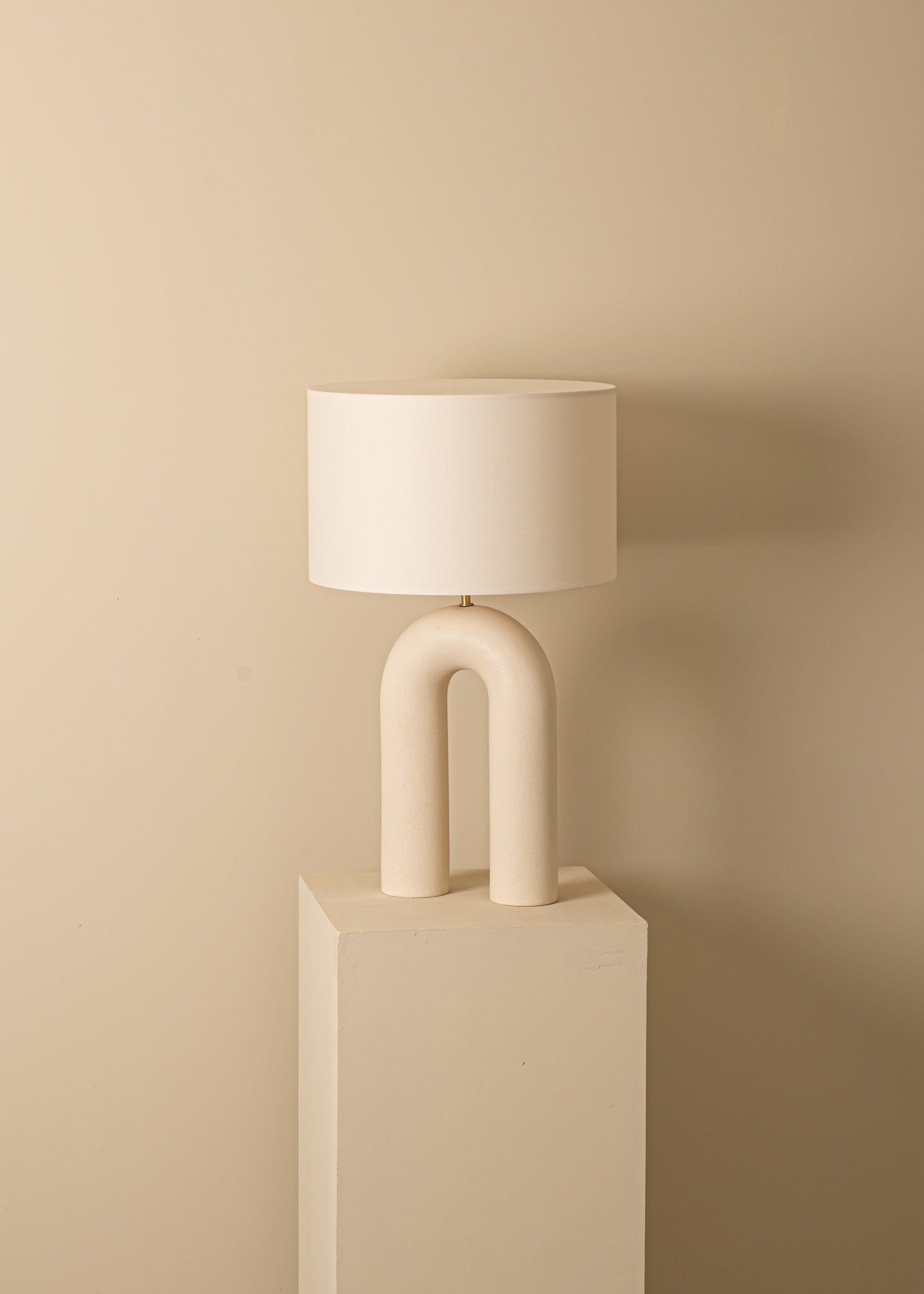 Ceramic Table Lamp ARKO Ecru