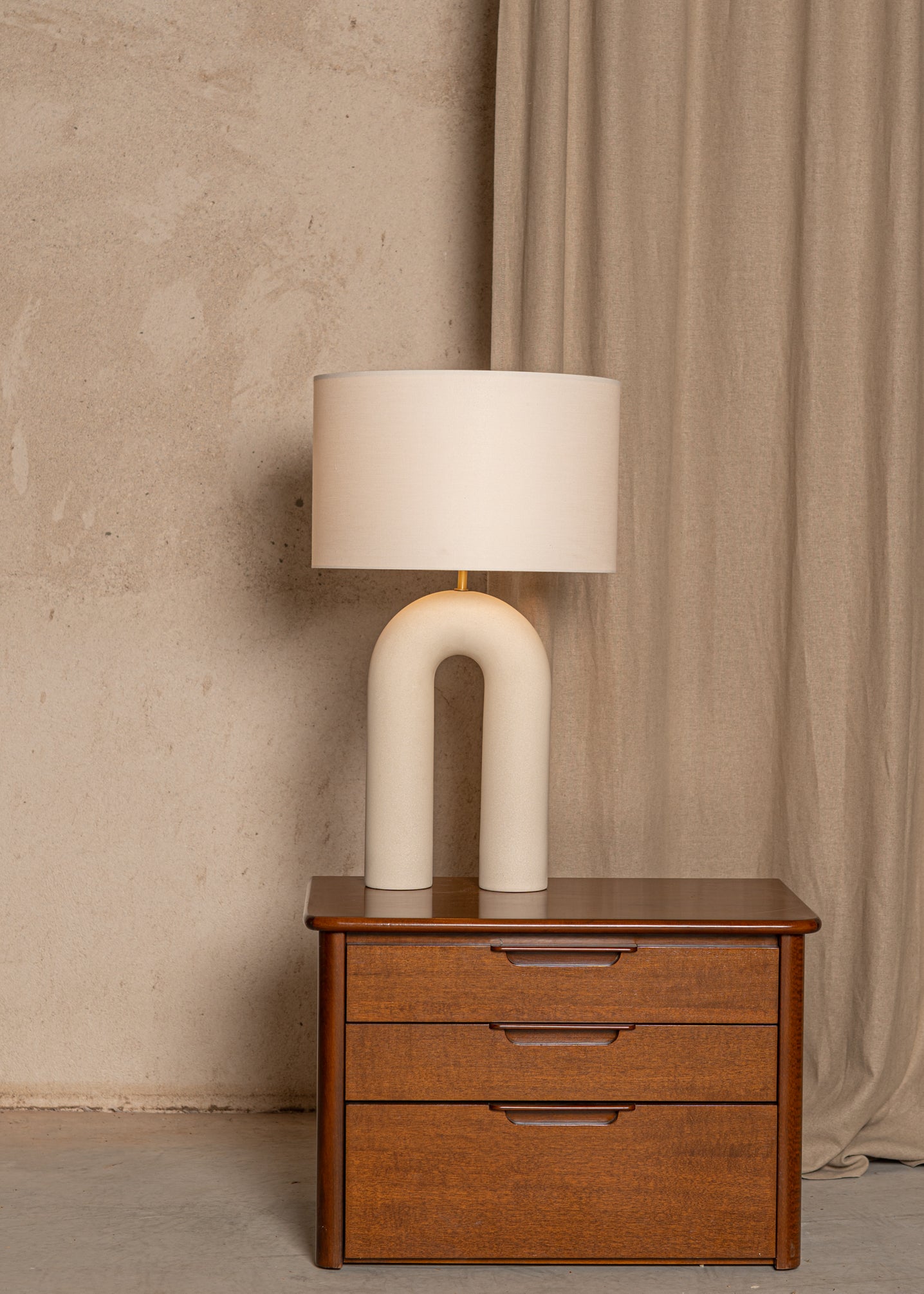 Ceramic Table Lamp ARKO Ecru