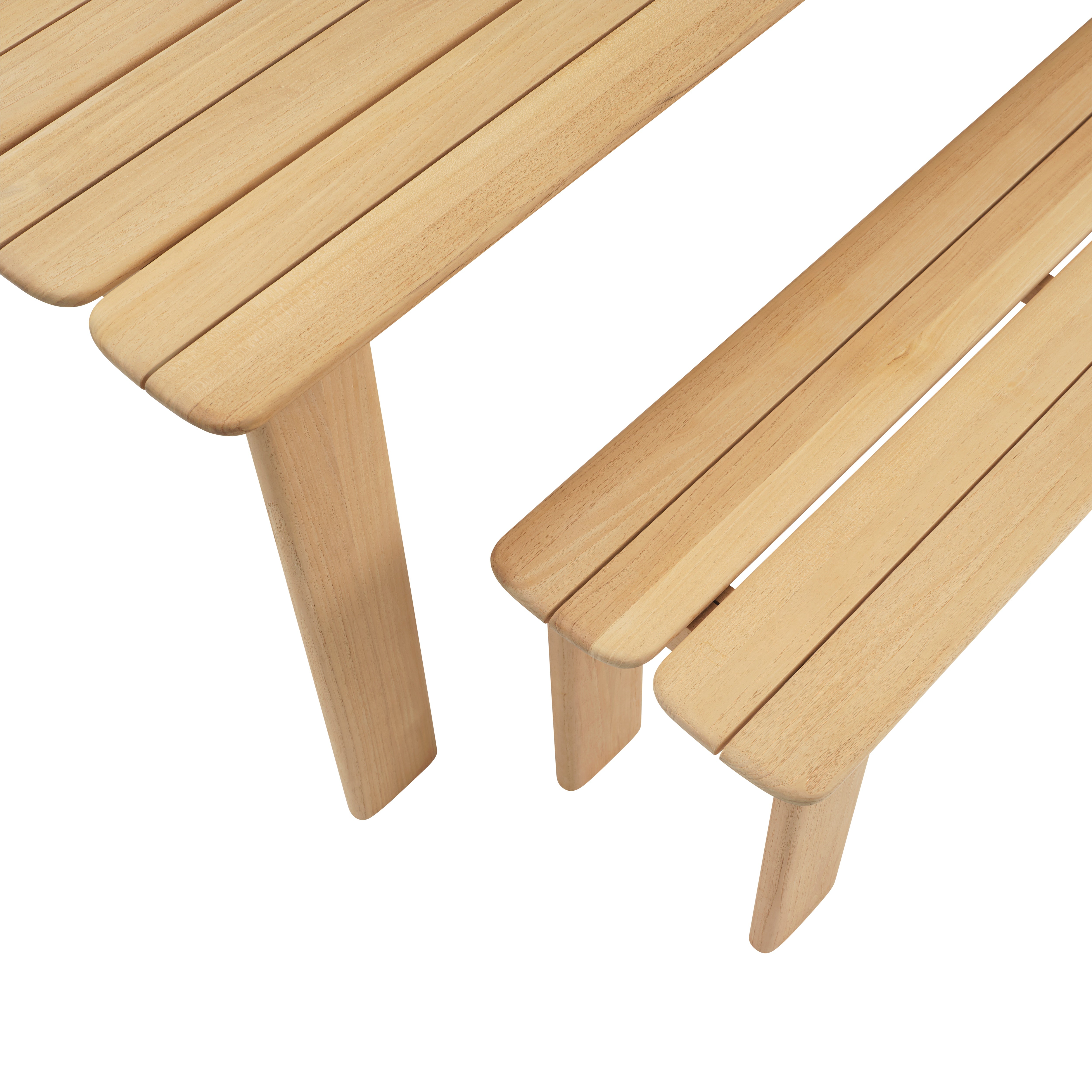 Bänke für den Außenbereich ASSEMBLE Teakholz