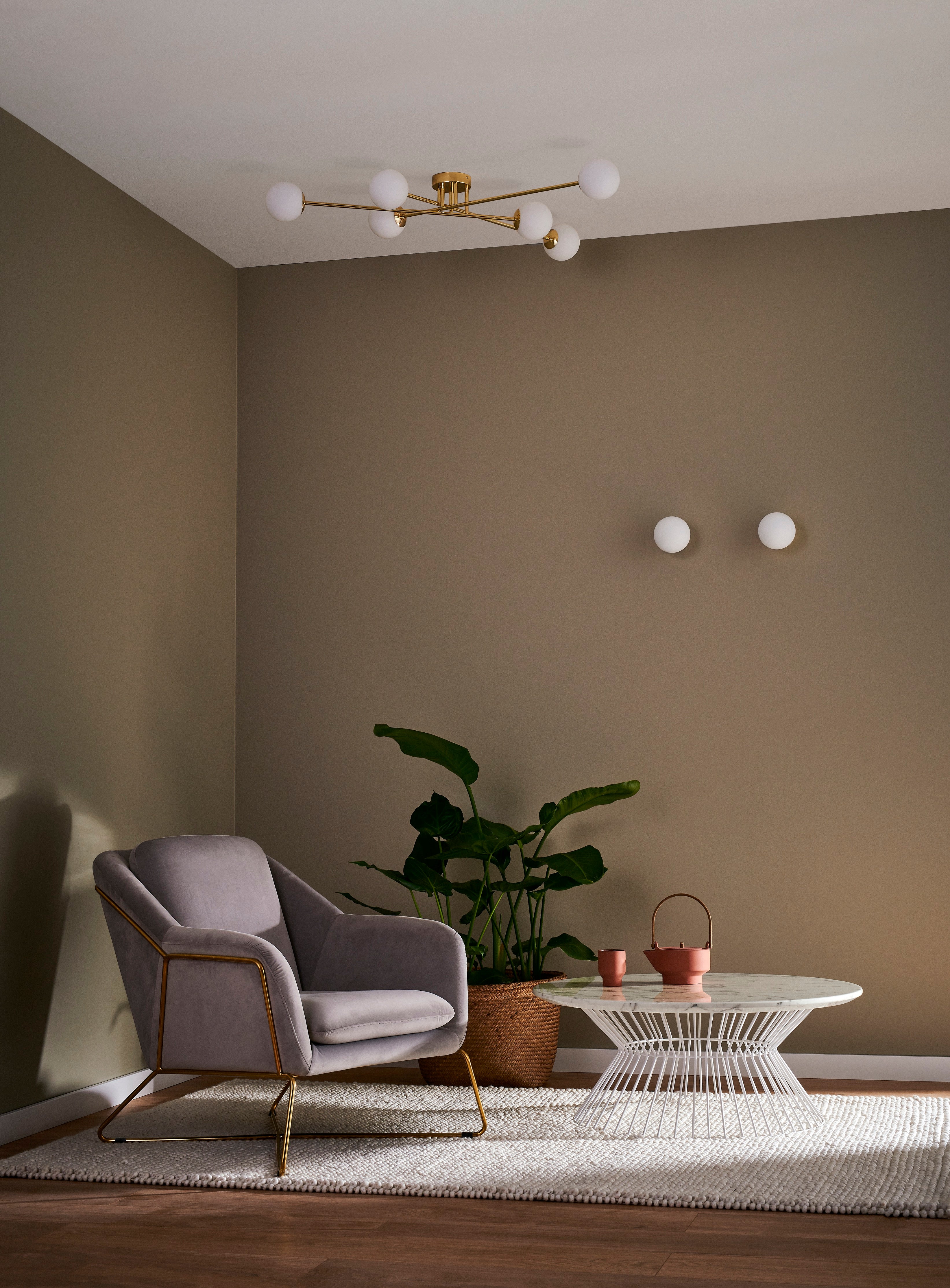 Deckenlampe ASTRA 6 gold