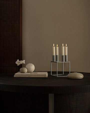 KUBUS Black Candle Holder