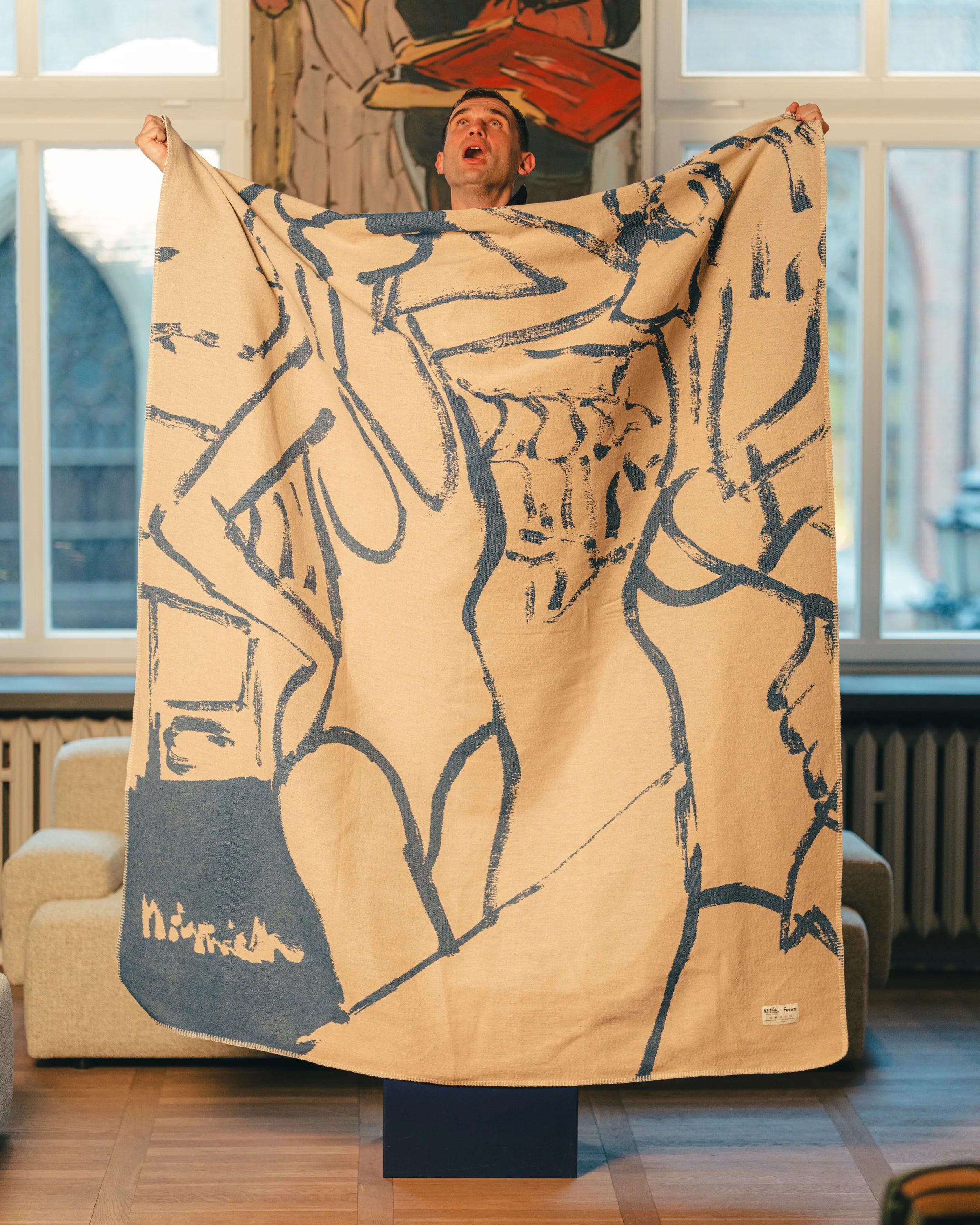 Koc M. Żytniak x Feum sand beige and sea blue