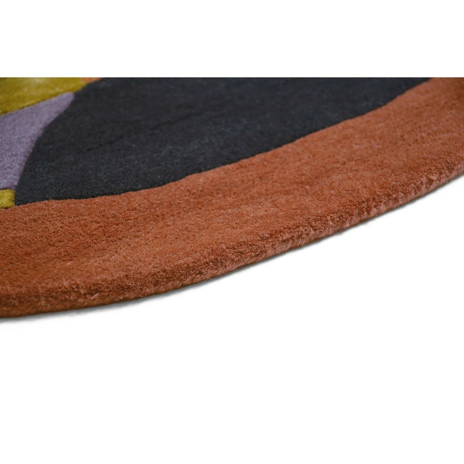 Runder Teppich ZODIAC LIBRA lavendel-braun