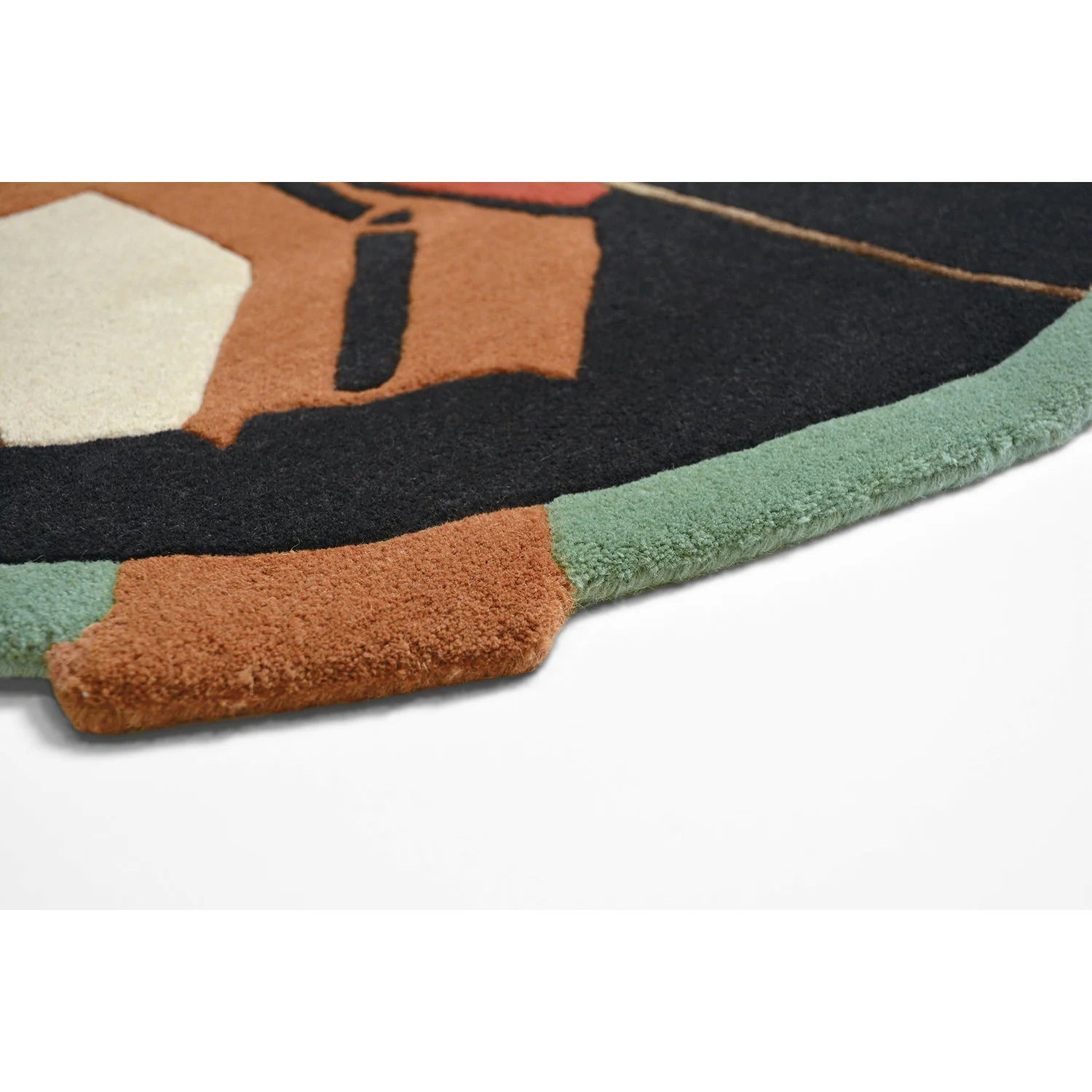 Runder Teppich ZODIAC SCORPIO braun-grün