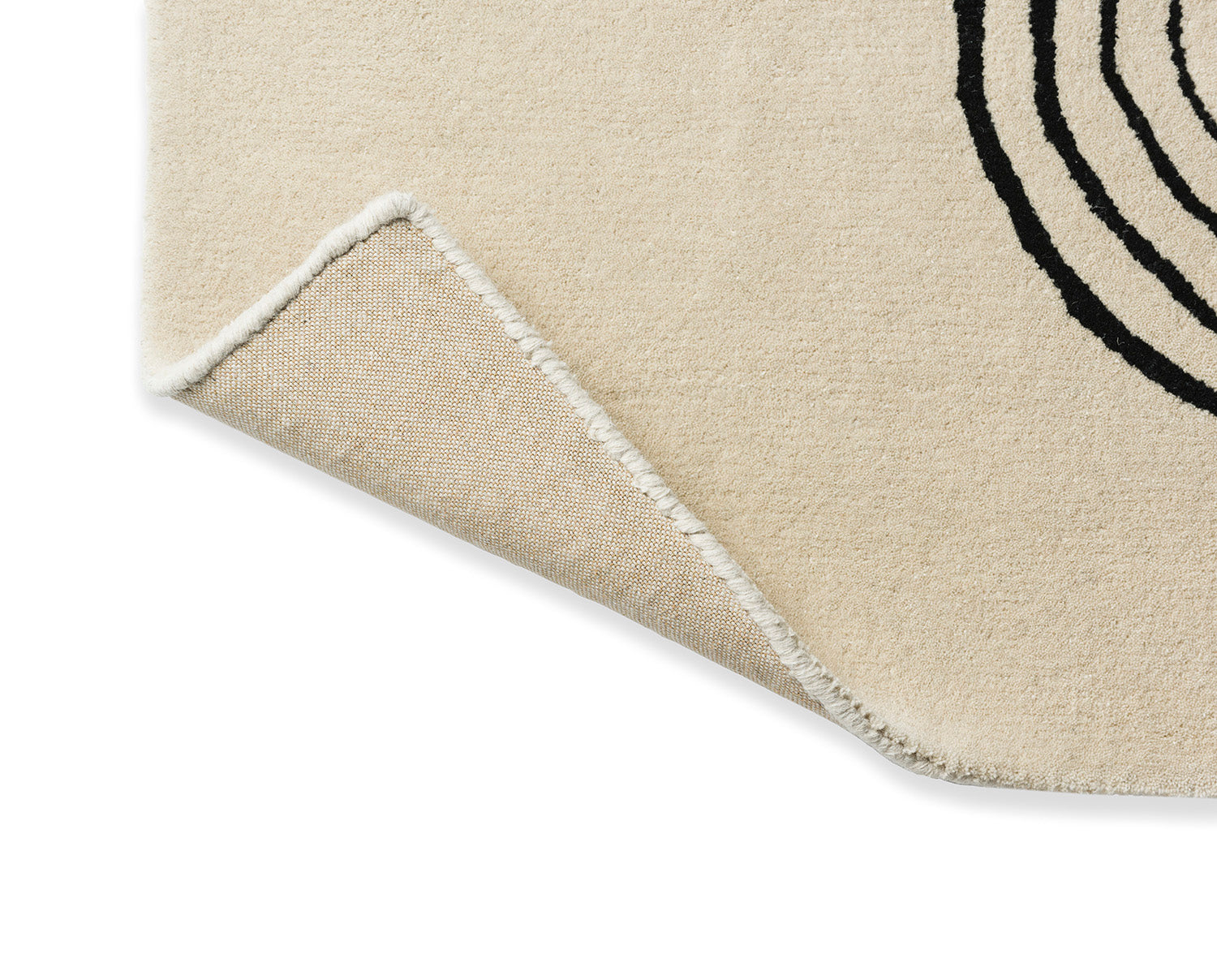 Teppich DECOR FLOW beige mit schwarzem Muster