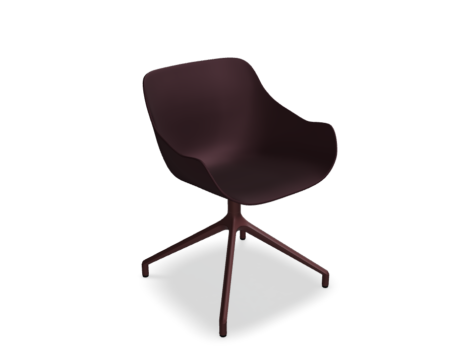 Baltic Basic swivel chair aluminum base