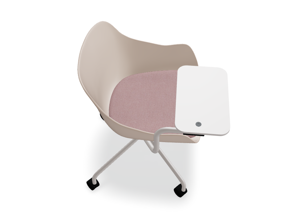 Rotationsstuhl mit baltischem Remix -Top -Metall -Basis mit Rädern