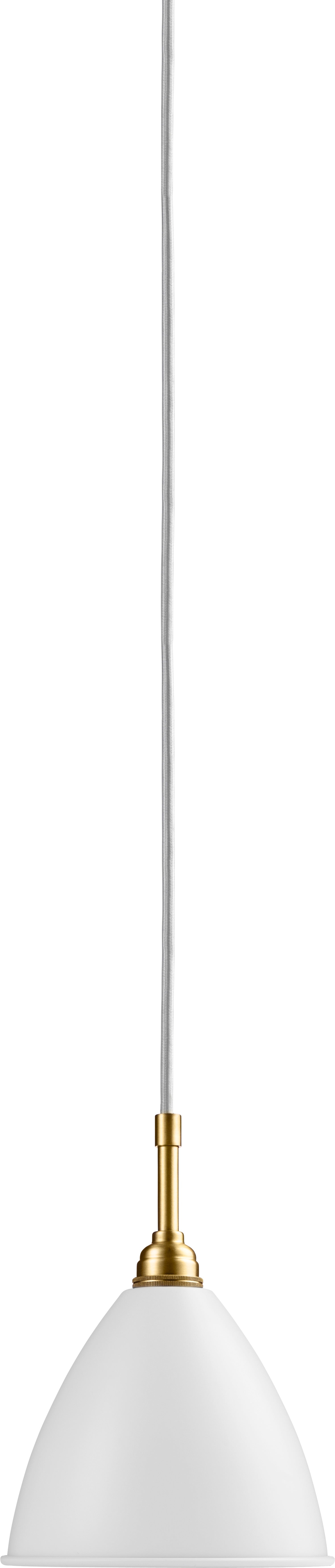 Pendelleuchte BESTLITE BL9 Messing mit cremefarbenem Schirm