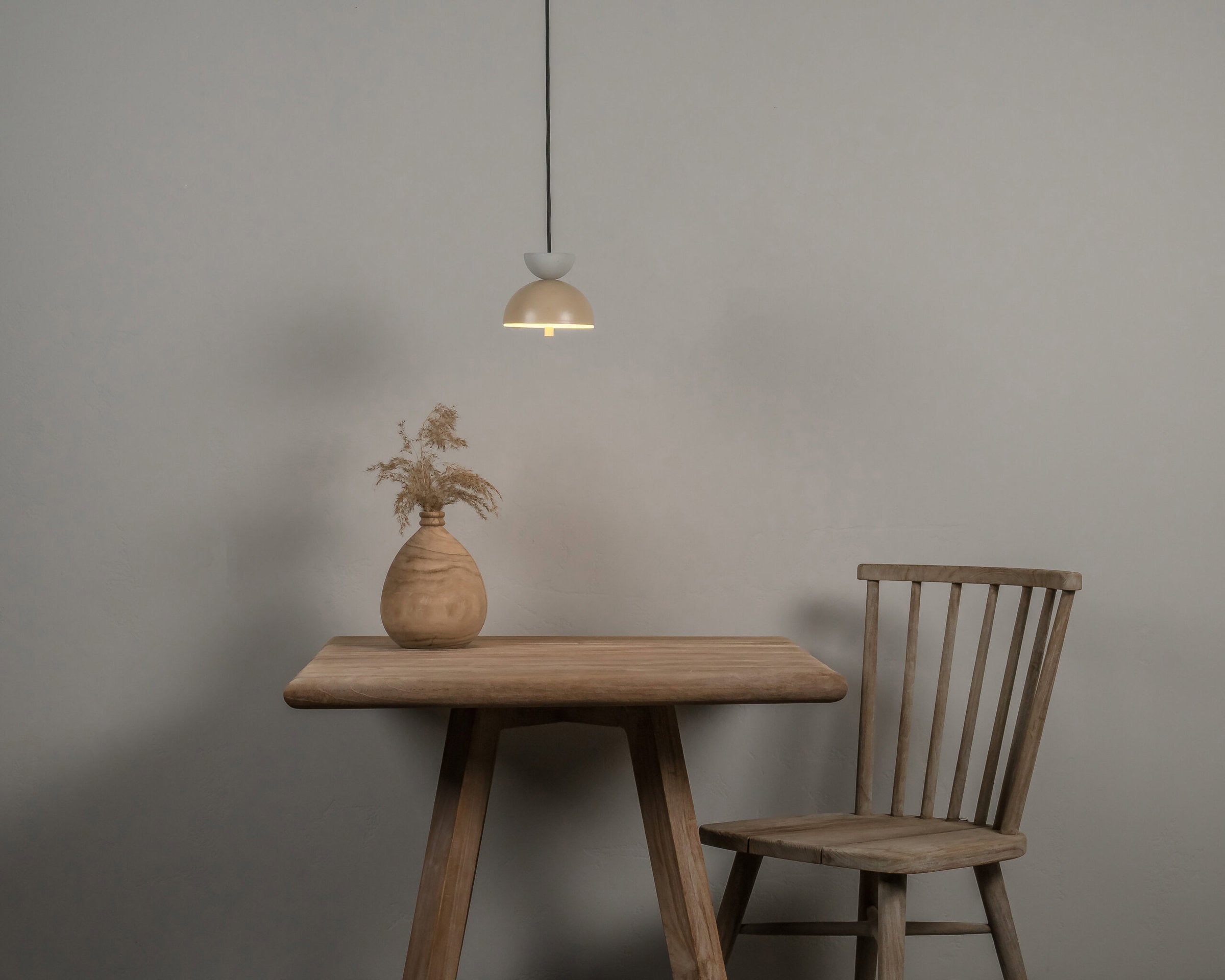 BOSTON pendant lamp in aluminum with concrete