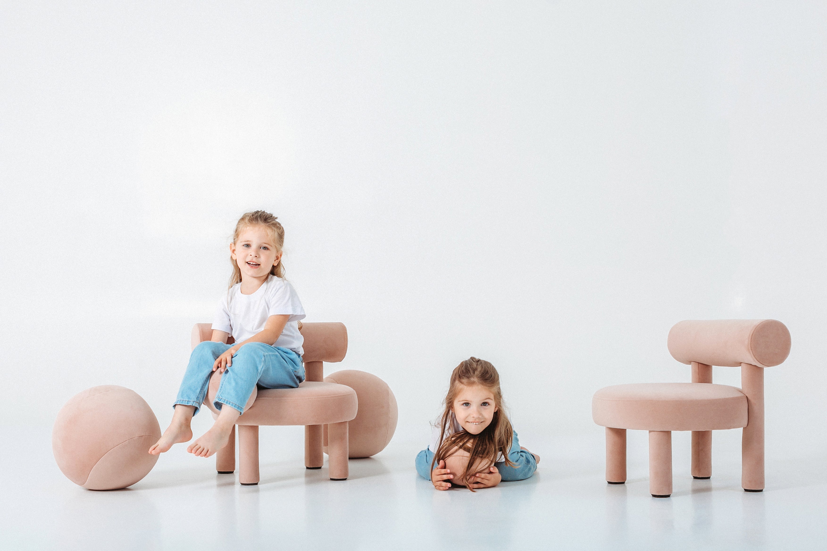 Upholstered Children's Pouf BABY SPHERIC