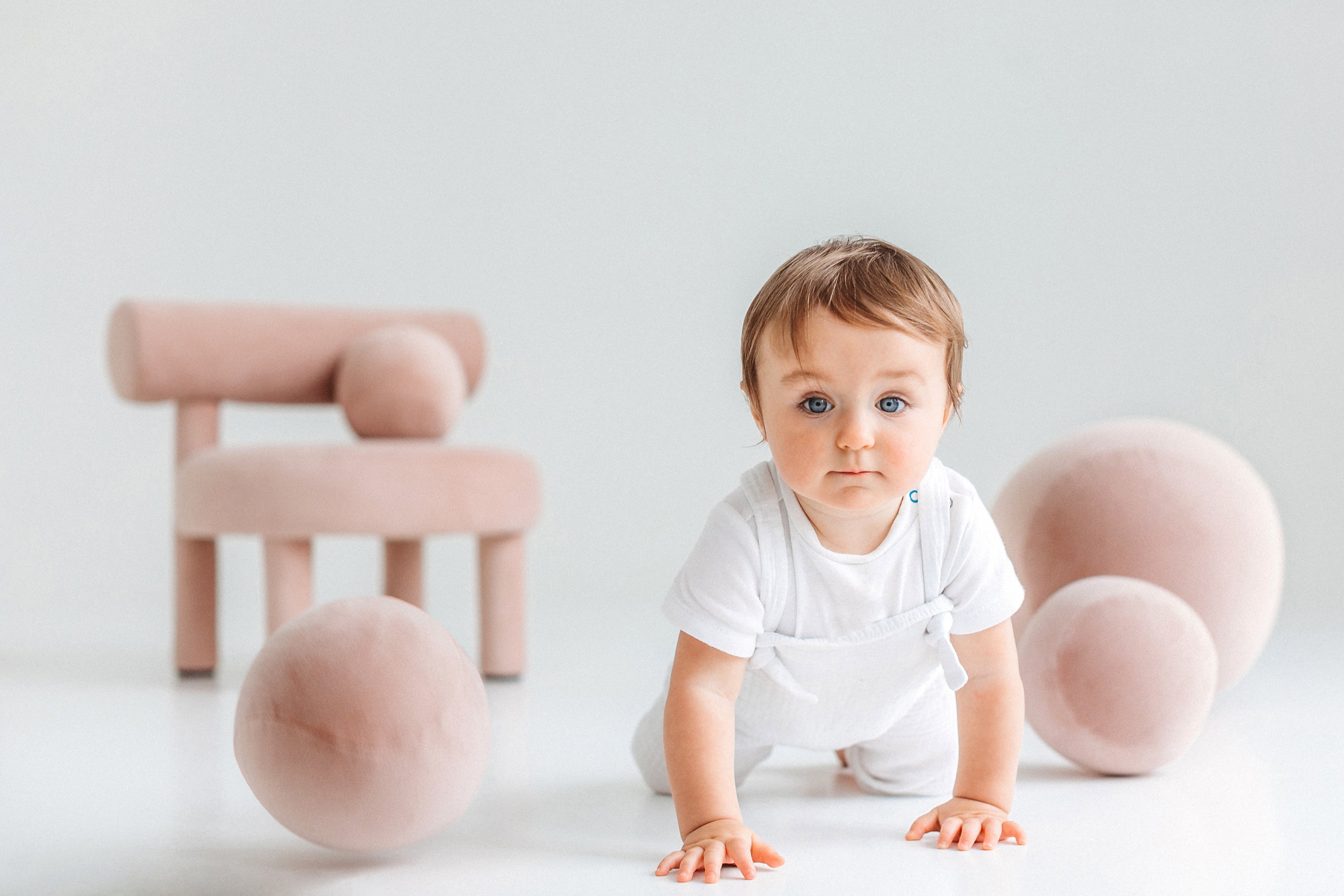 Upholstered Children's Pouf BABY SPHERIC
