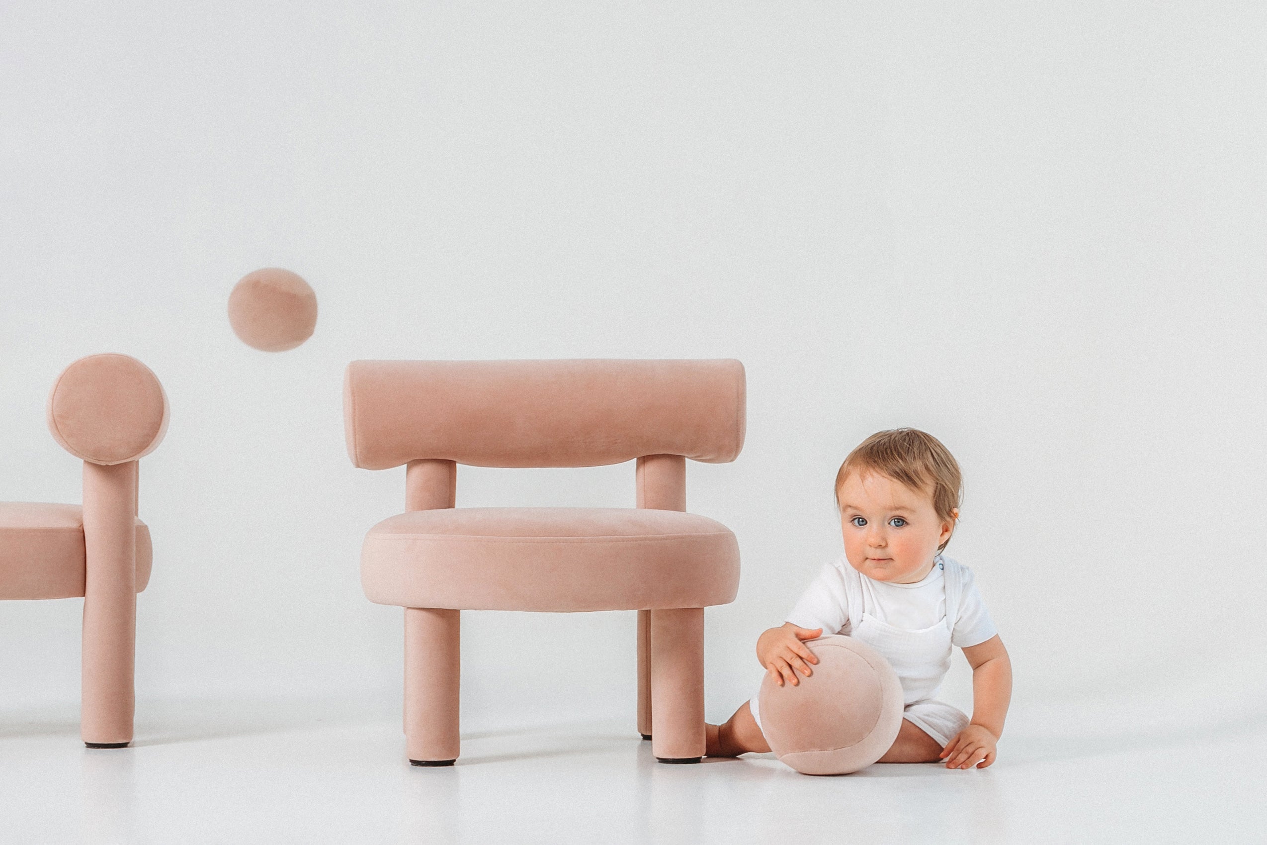 Upholstered Children's Pouf BABY SPHERIC