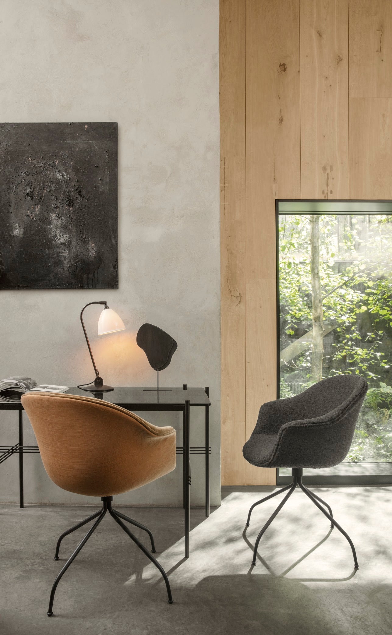 Tischlampe BESTLITE BL2 Messing mit Porzellanschirm