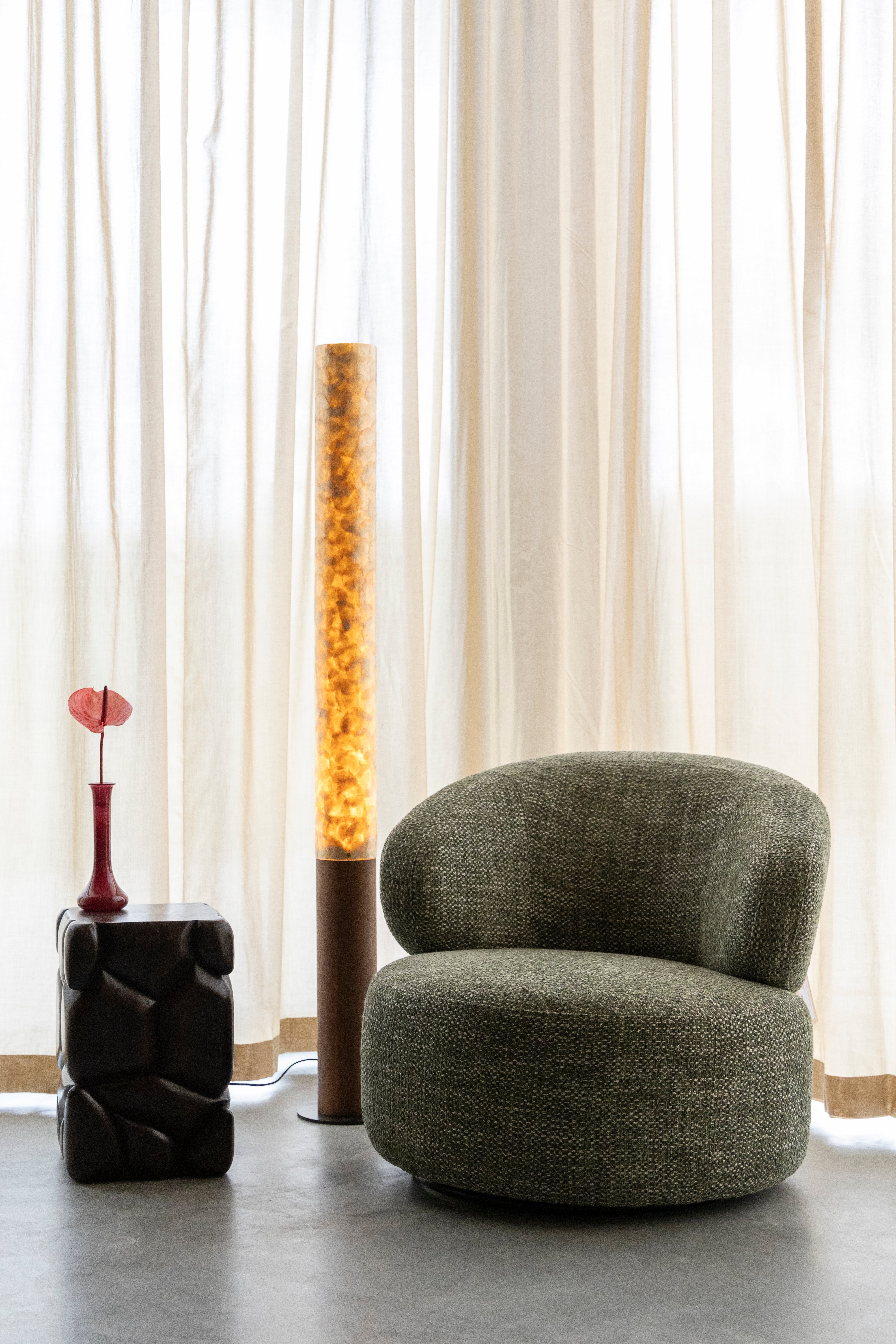 Lampa podłogowa BEAM drewno dębowe