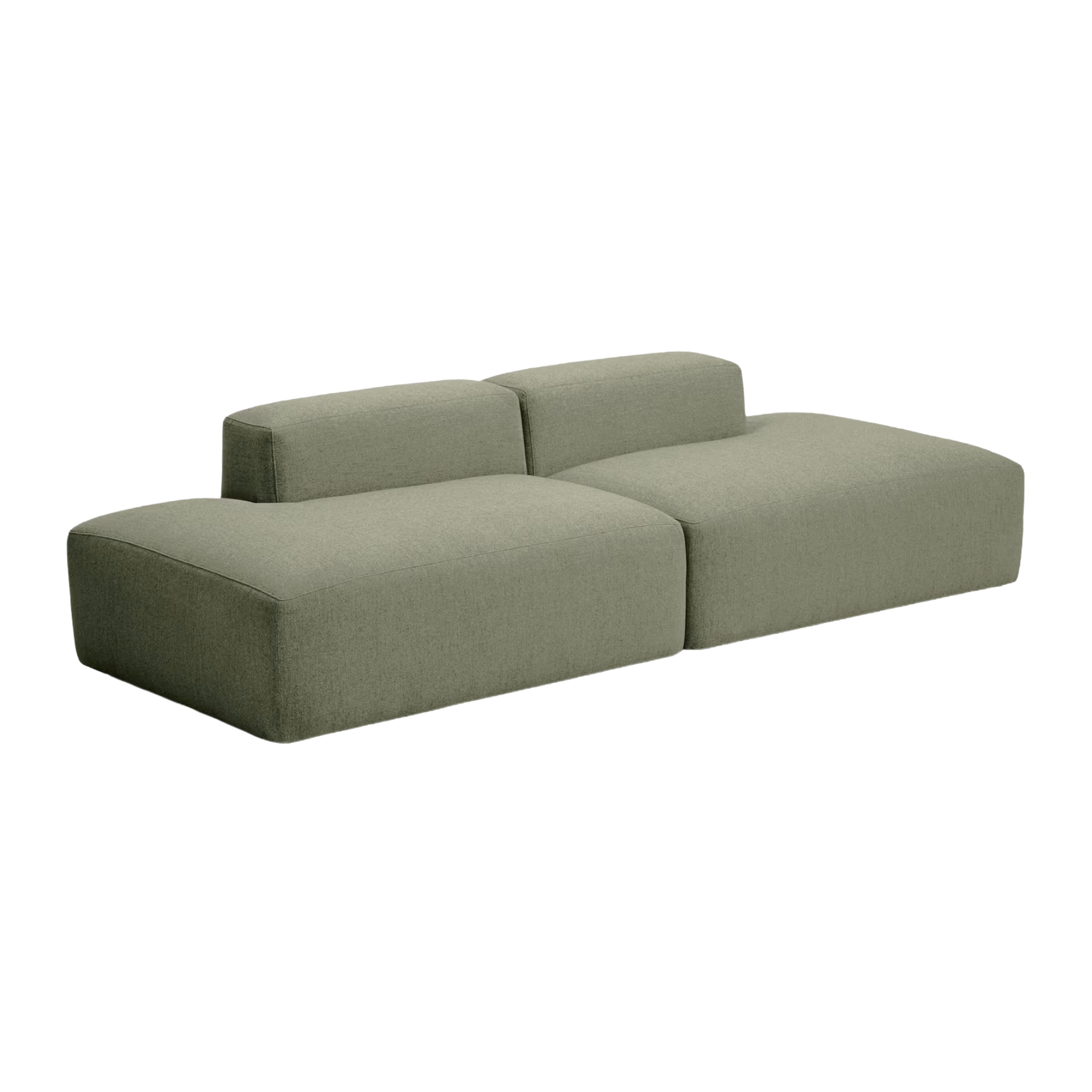 Sofa 3-osobowa BLOK ciemnozielony szenil