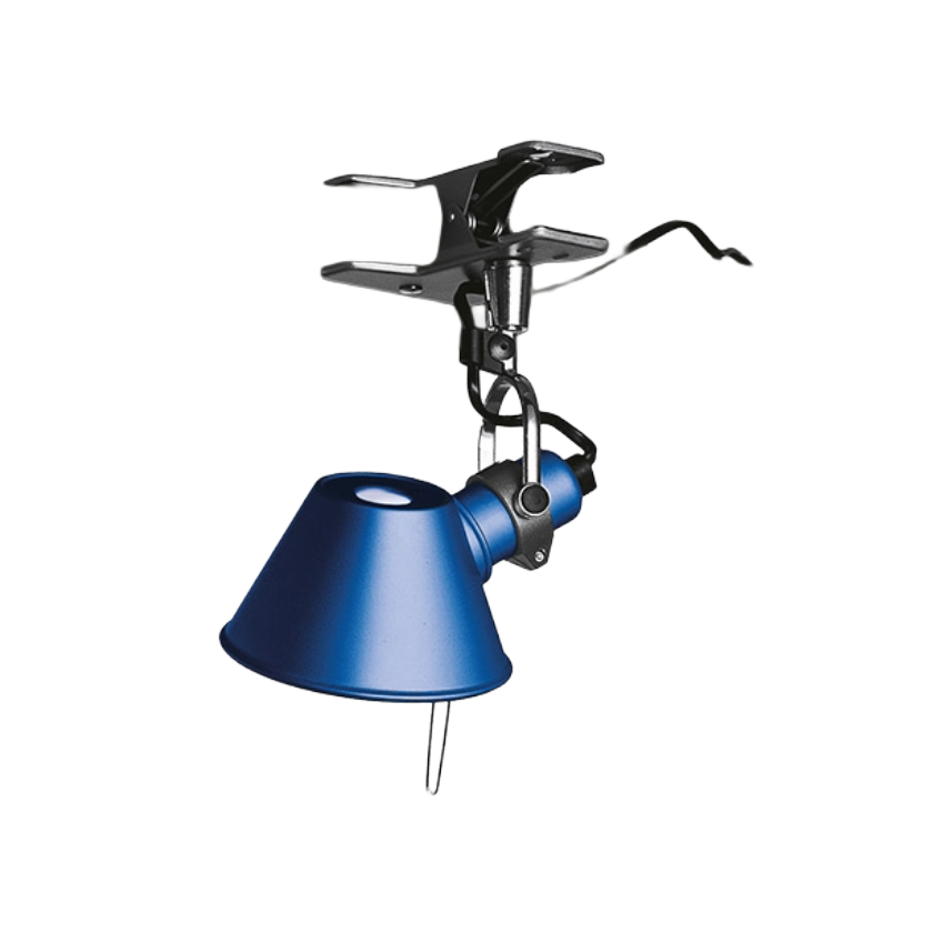 Klemmlampe TOLOMEO PINZA MICRO blau