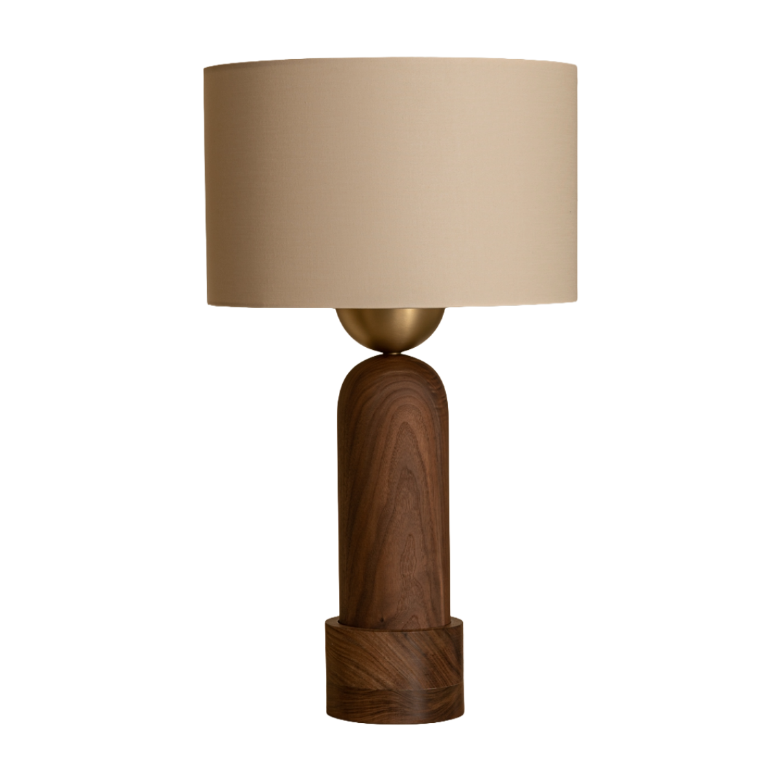 Tischlampe PEONA KELO Nussbaumholz