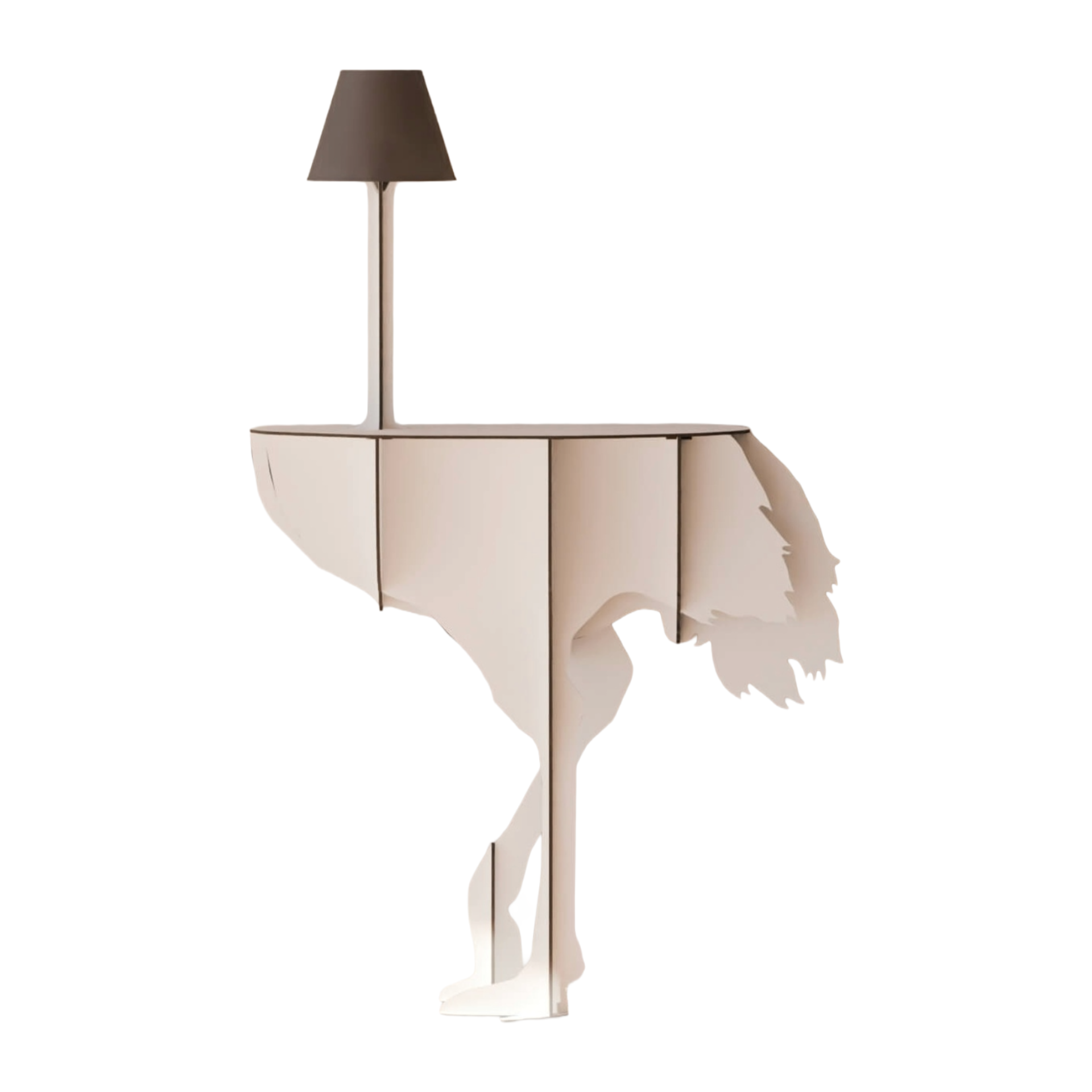 Konsolentisch mit Lampe DIVA LUCIA in Weiß