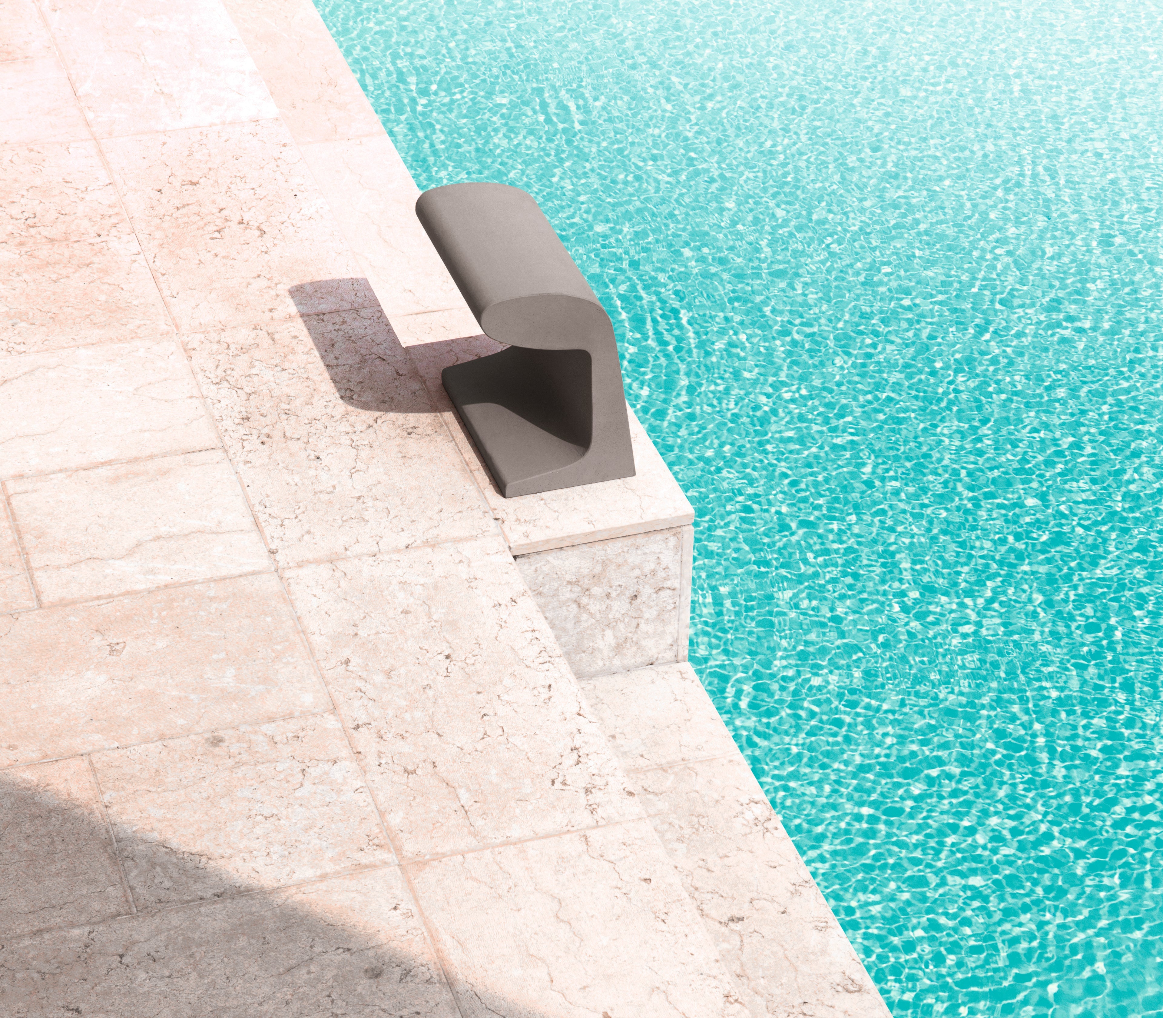 Outdoor floor lamp BORNE BÉTON concrete