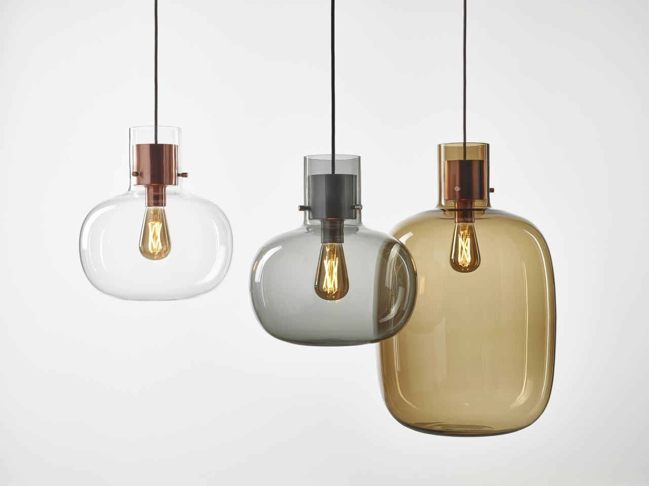 Hängende Lampe Awa großes aufblasbares Glas