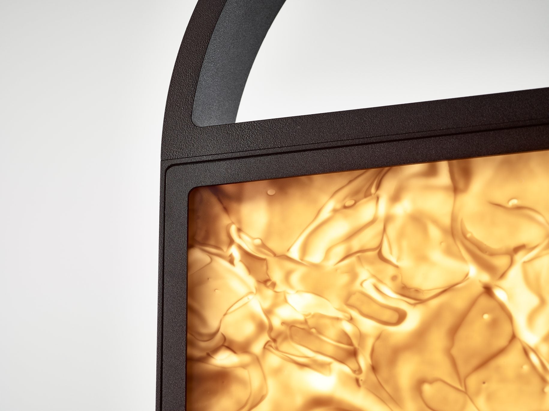 Hanging lamp Geometric Oval 1/3 Glass shiny brokisglass