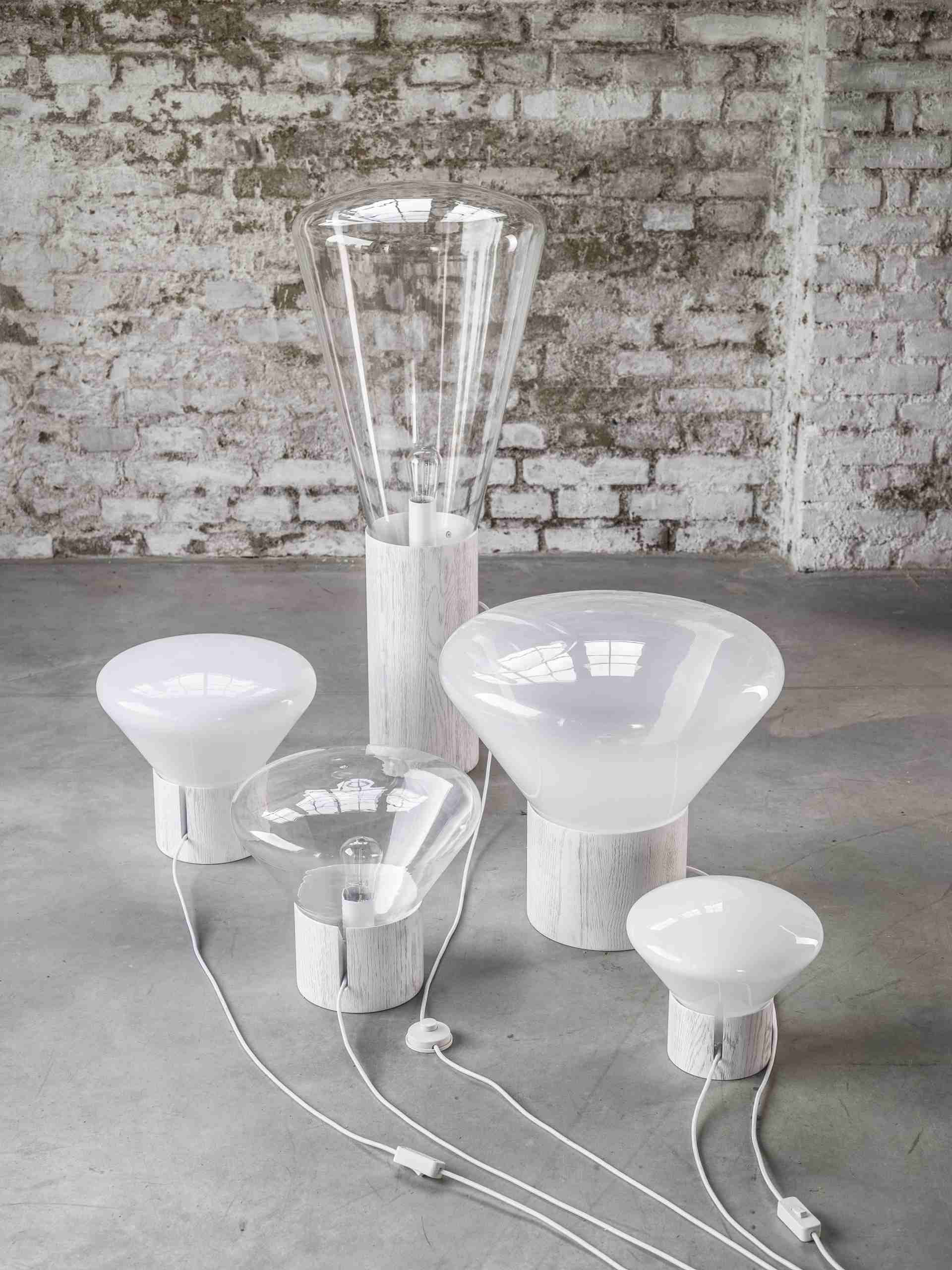 Lamp muffins inflatable glass