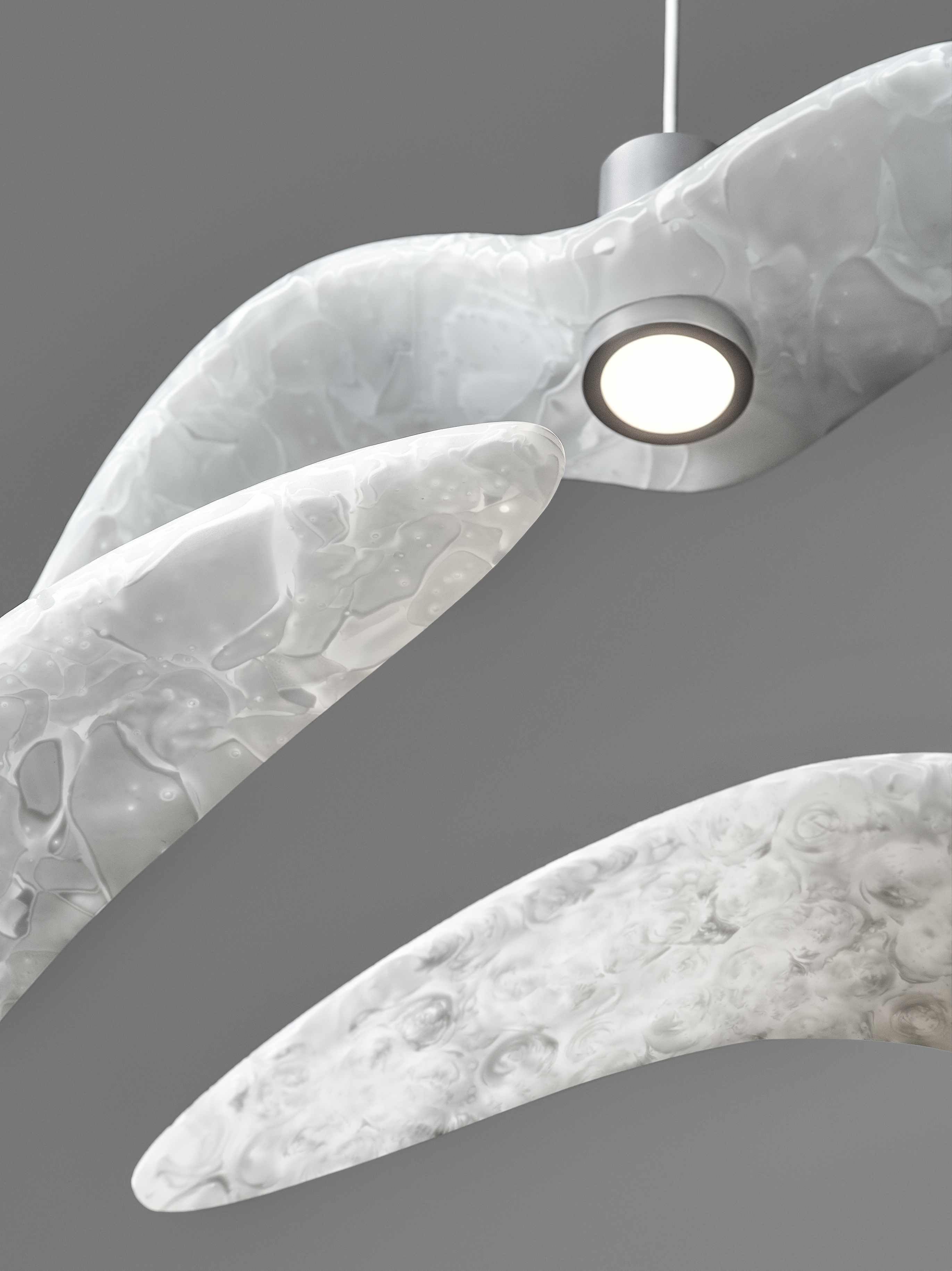 Outer hanging lamp Night Birds Exterior Glass