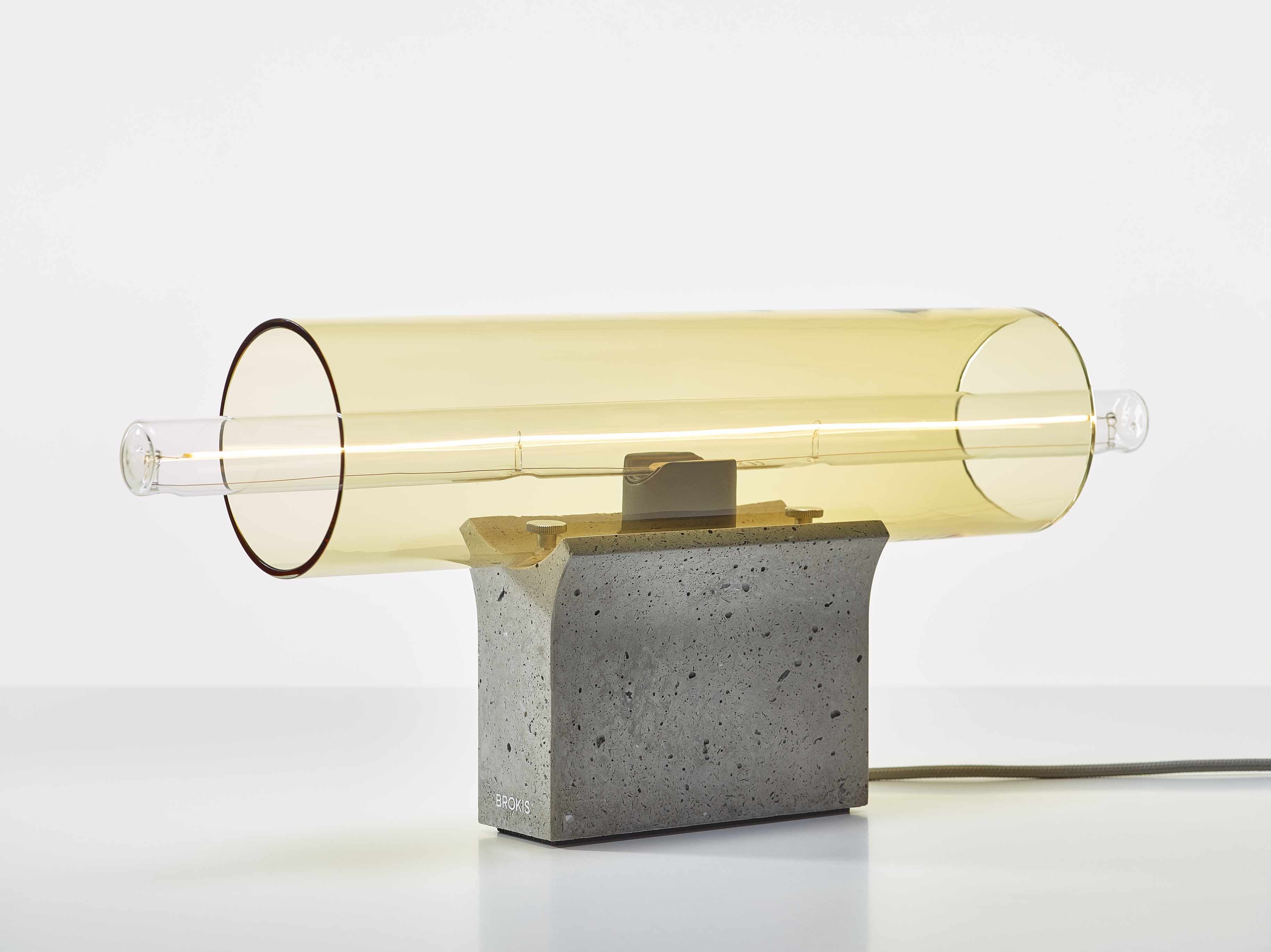Overlay table lamp concrete