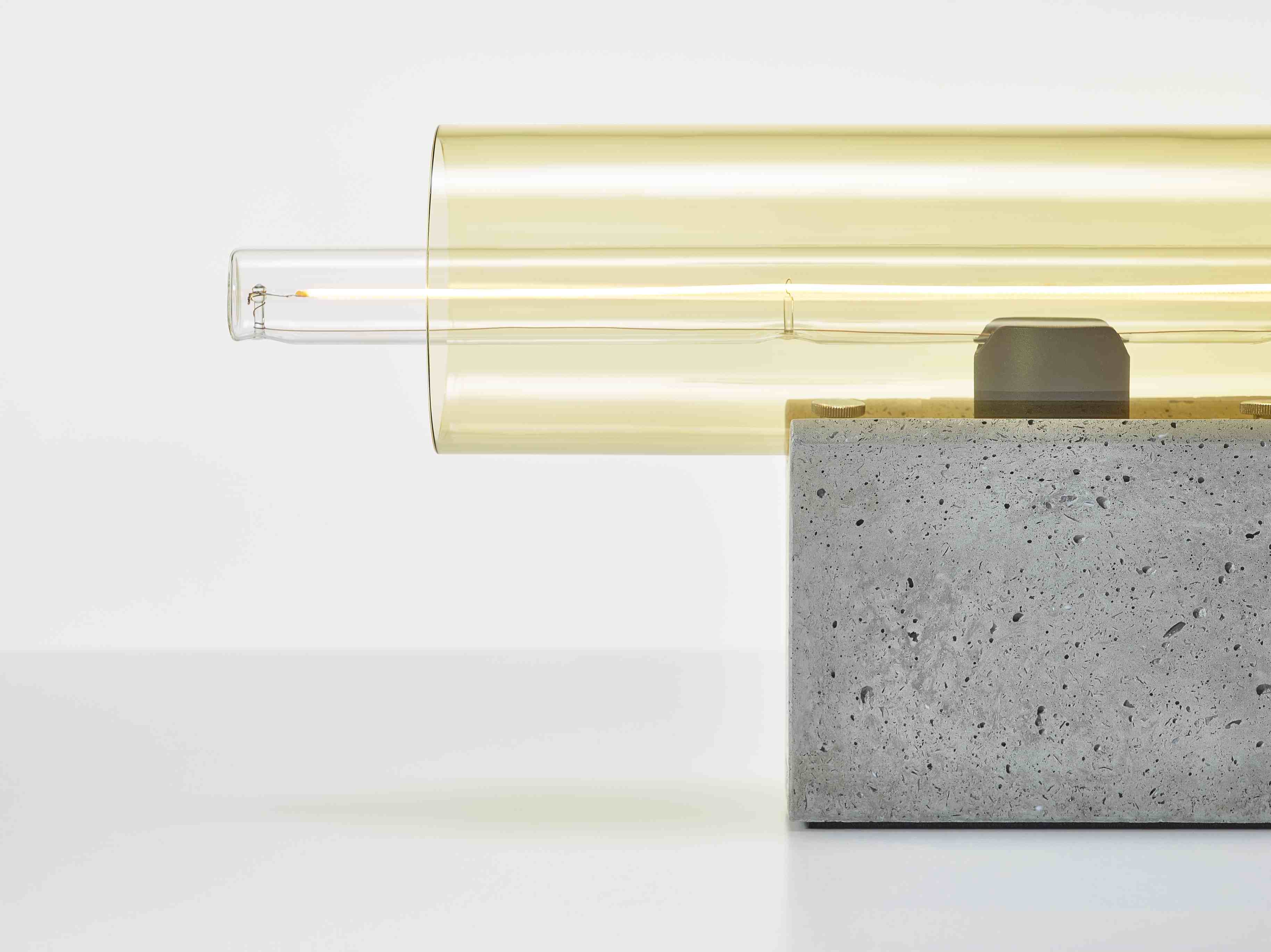 Overlay table lamp concrete