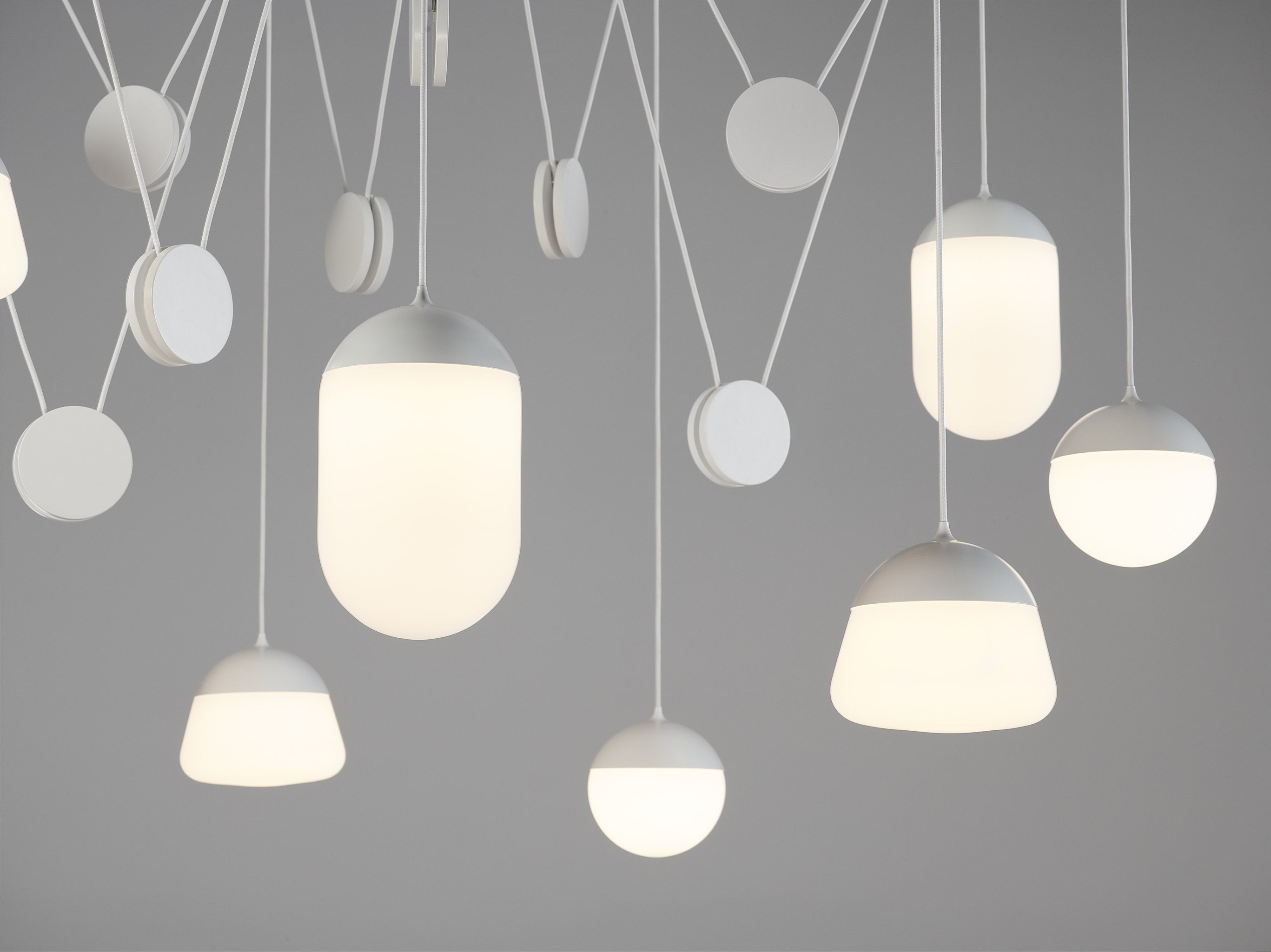 PLANETS pendant lamp matte glass